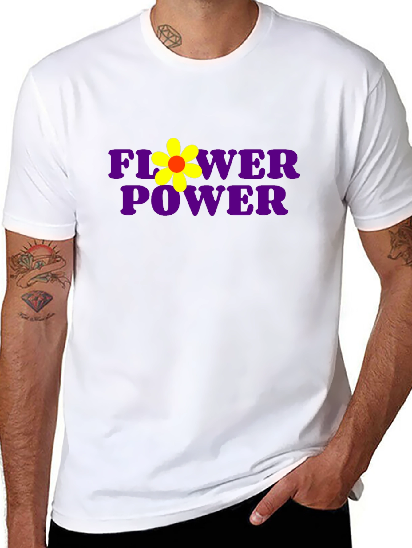 Flower Power Tee - Retro Graphic T-Shirt