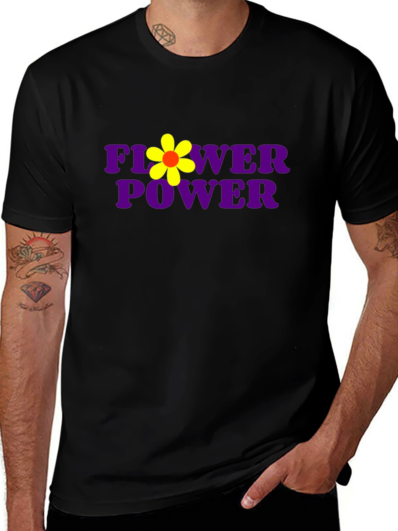 Flower Power Tee - Retro Graphic T-Shirt