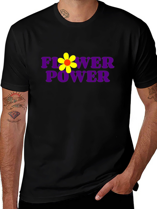 Flower Power Tee - Retro Graphic T-Shirt