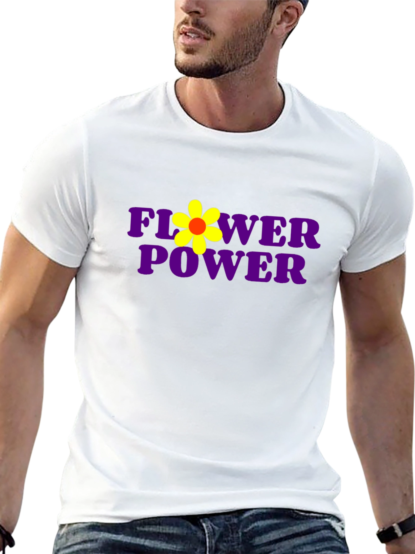 Flower Power Tee - Retro Graphic T-Shirt