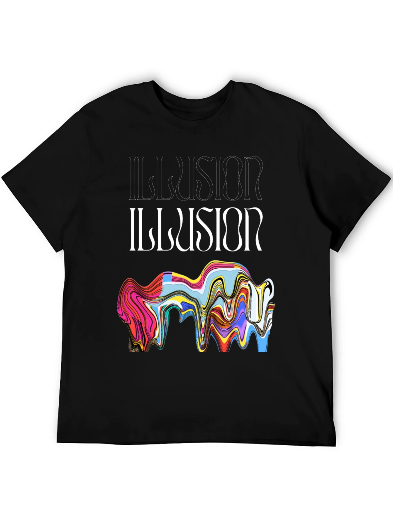 Illusion Graphic Tee - Abstract Art T-Shirt