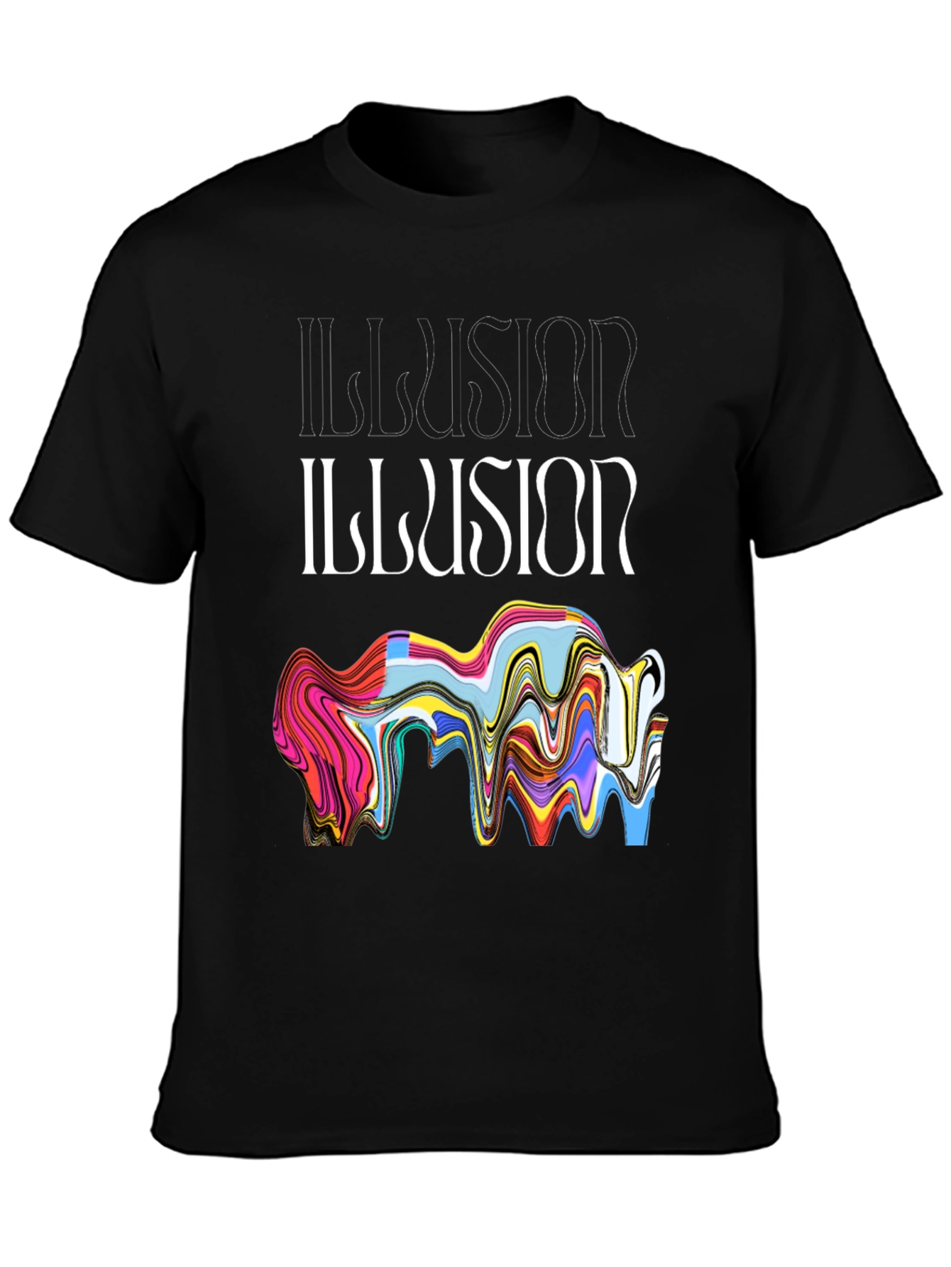 Illusion Graphic Tee - Abstract Art T-Shirt