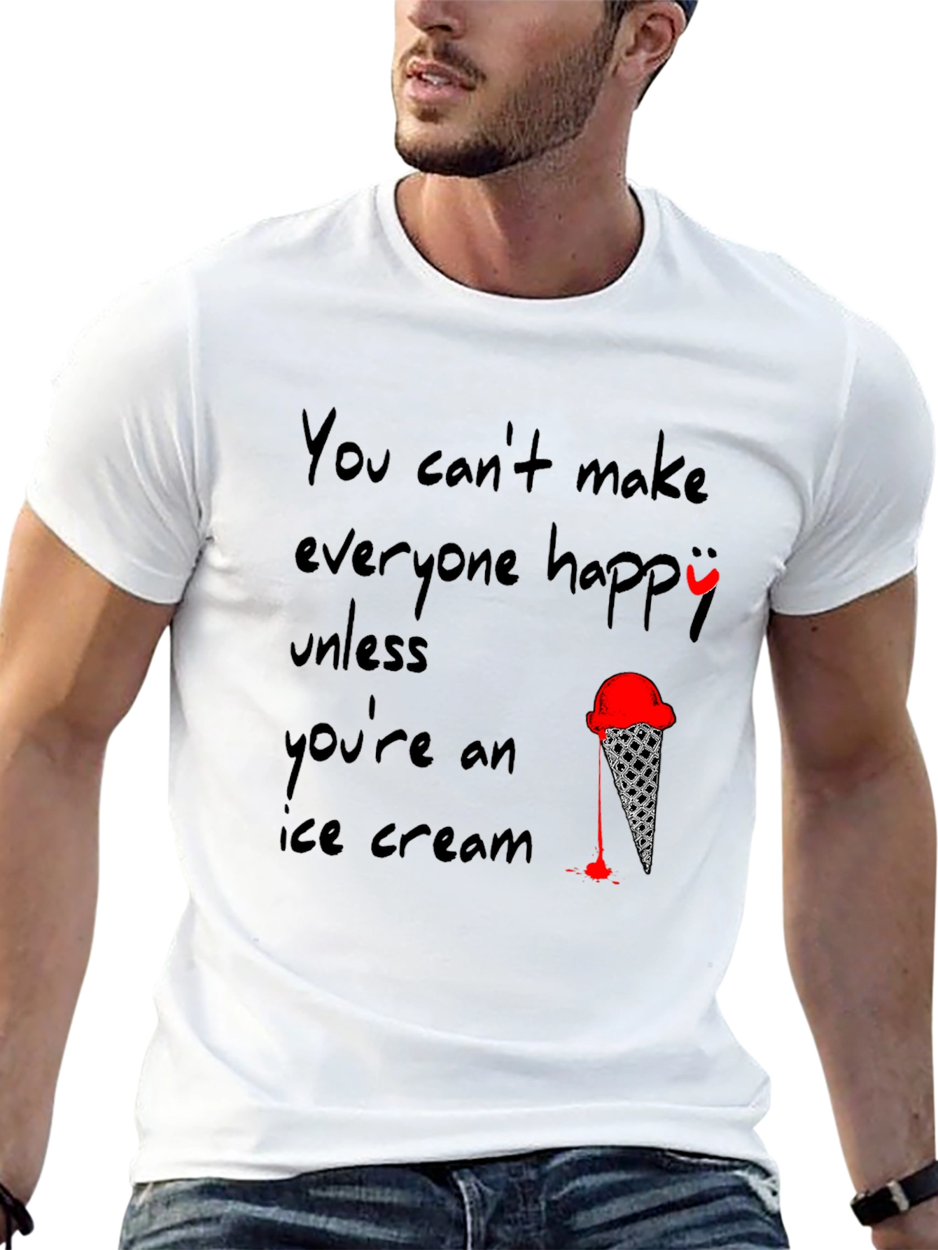 Ice Cream T-Shirt - Funny Quote Design