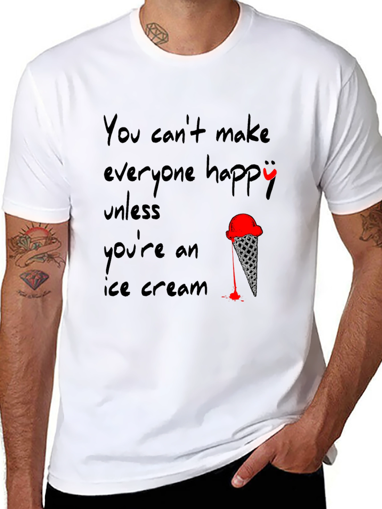 Ice Cream T-Shirt - Funny Quote Design