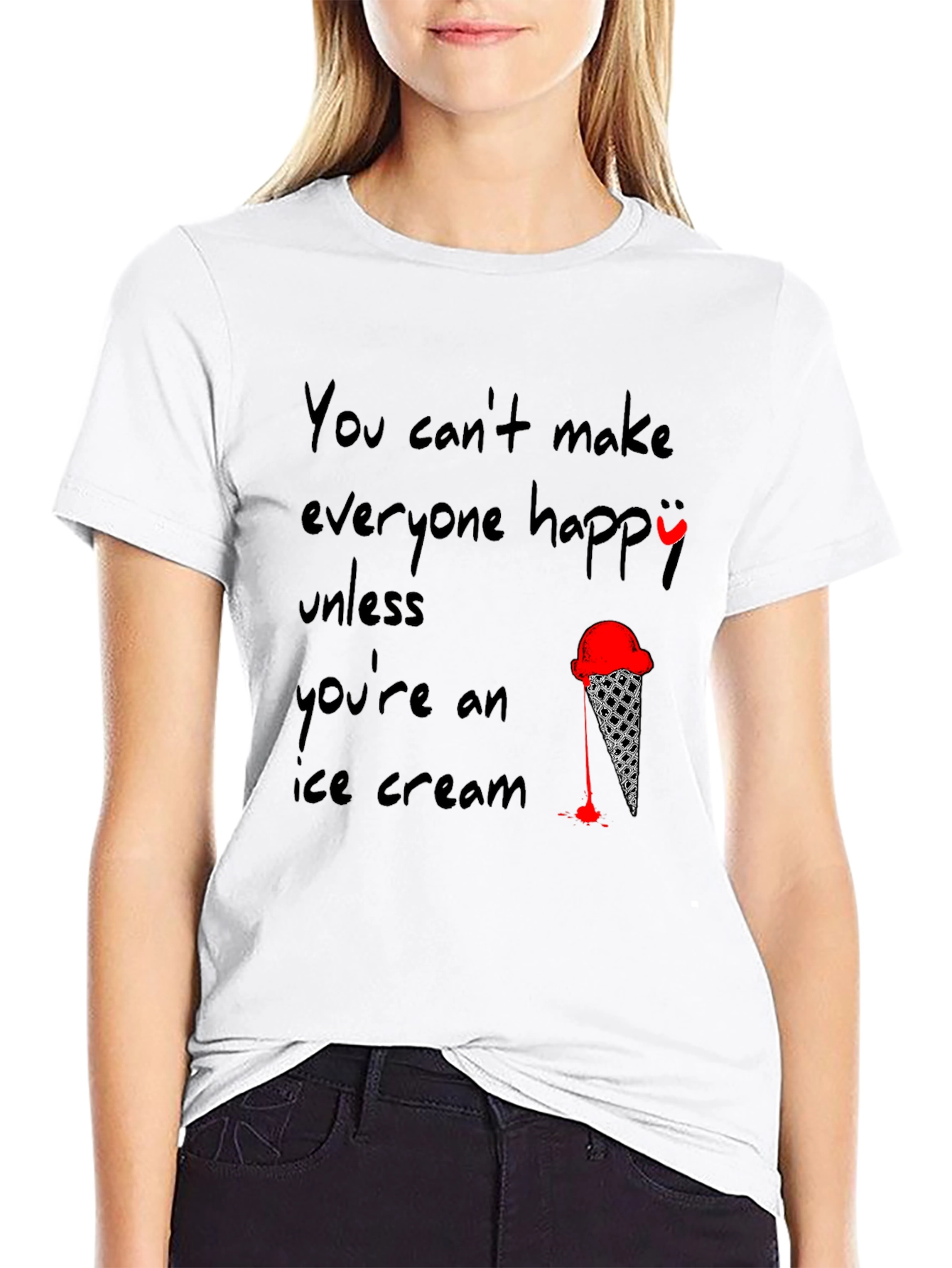 Ice Cream T-Shirt - Funny Quote Design