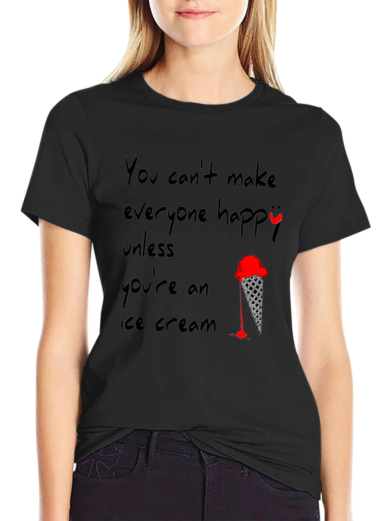 Ice Cream T-Shirt - Funny Quote Design