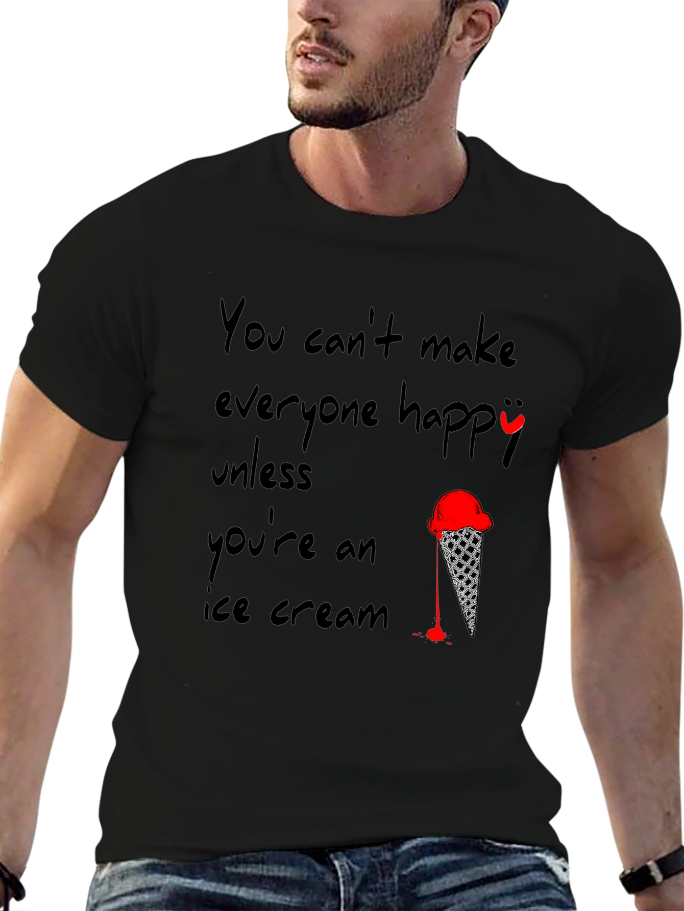 Ice Cream T-Shirt - Funny Quote Design