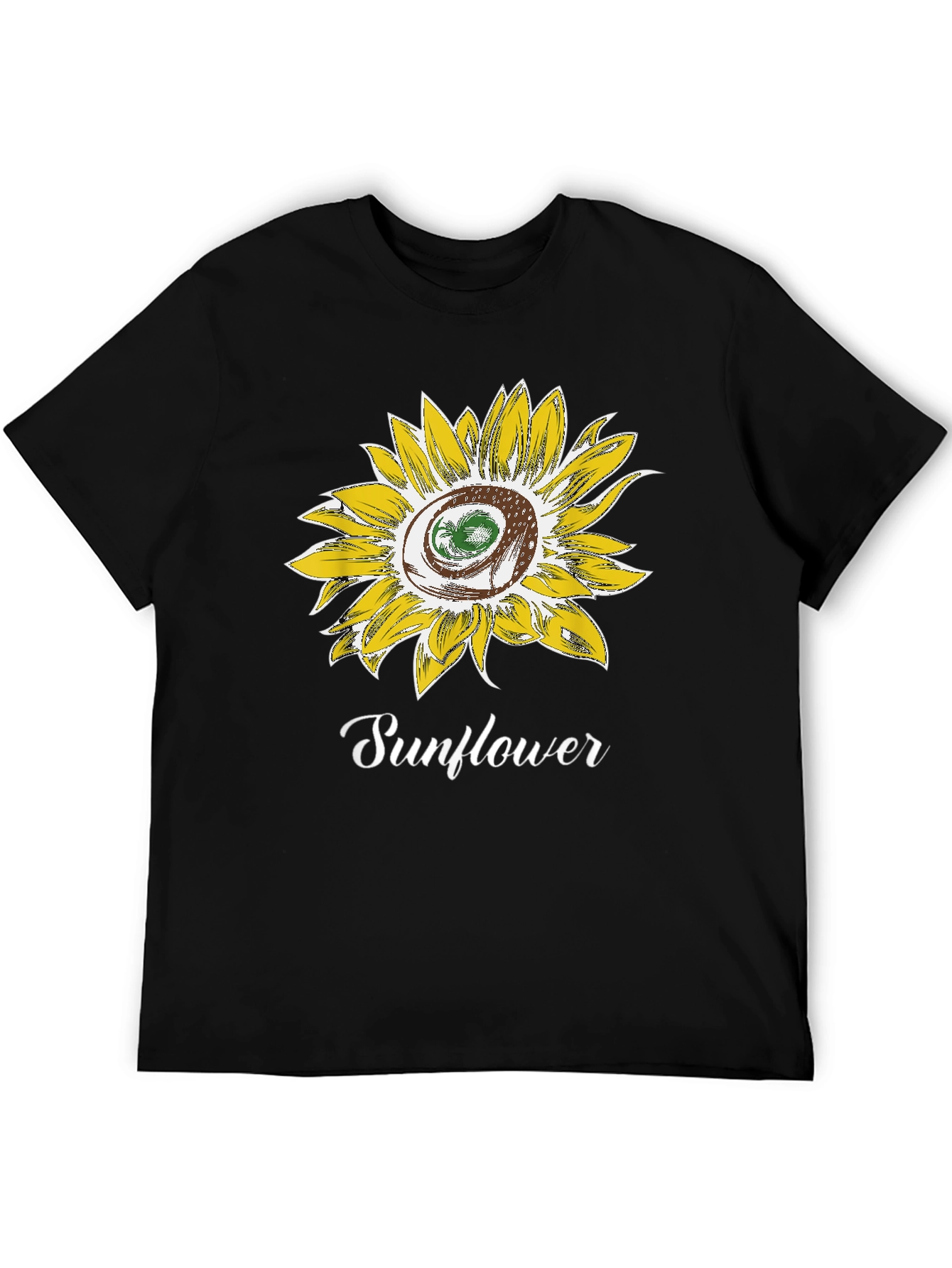 Sunflower Graphic Tee - Stylish Cotton Blend