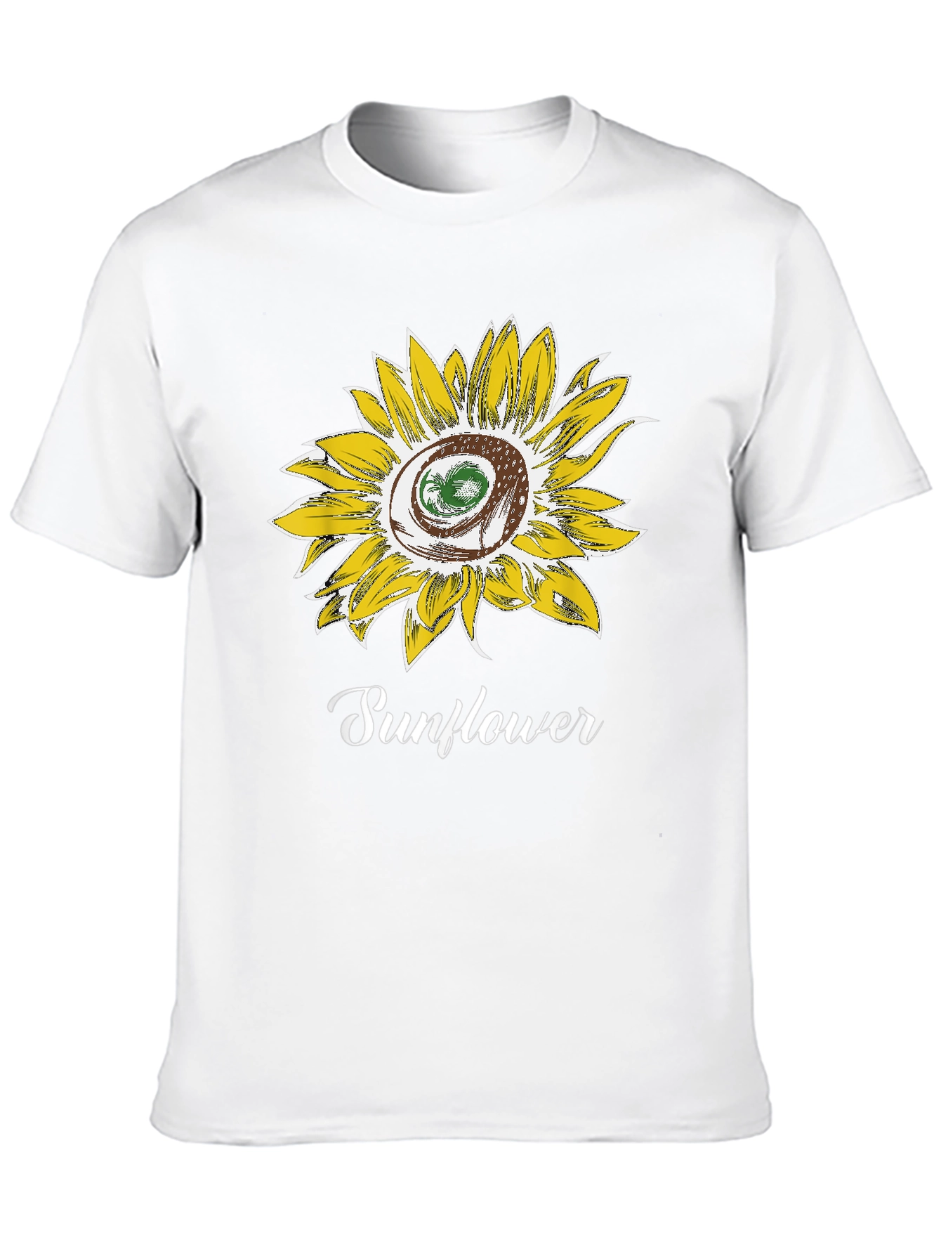 Sunflower Graphic Tee - Stylish Cotton Blend