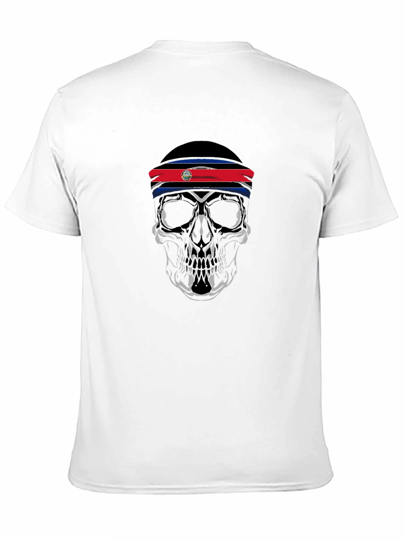 Skull Costa Rica Flag Band T-Shirt