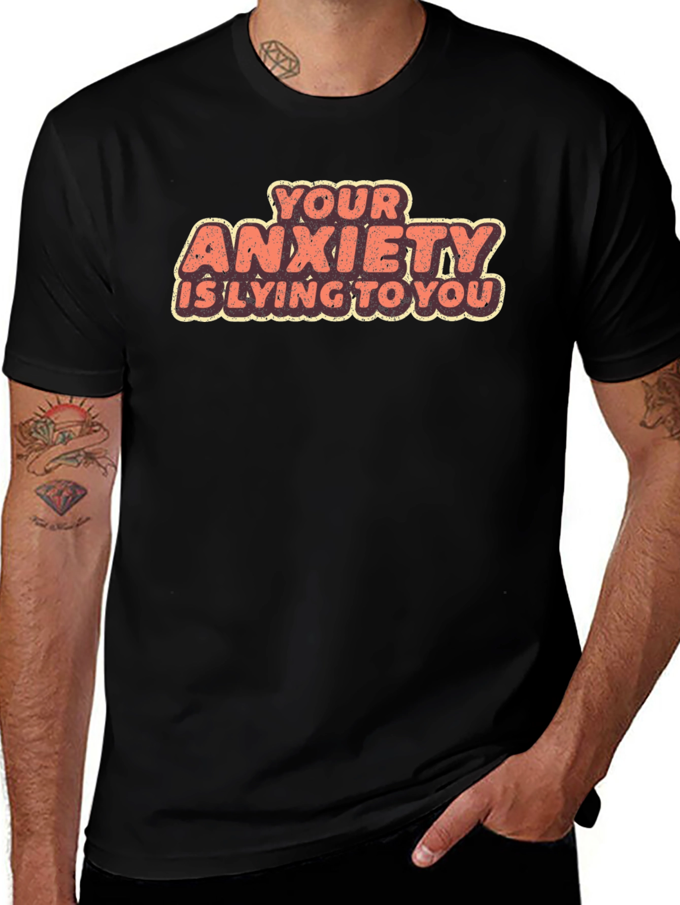 Anxiety Relief Graphic Tee - Black