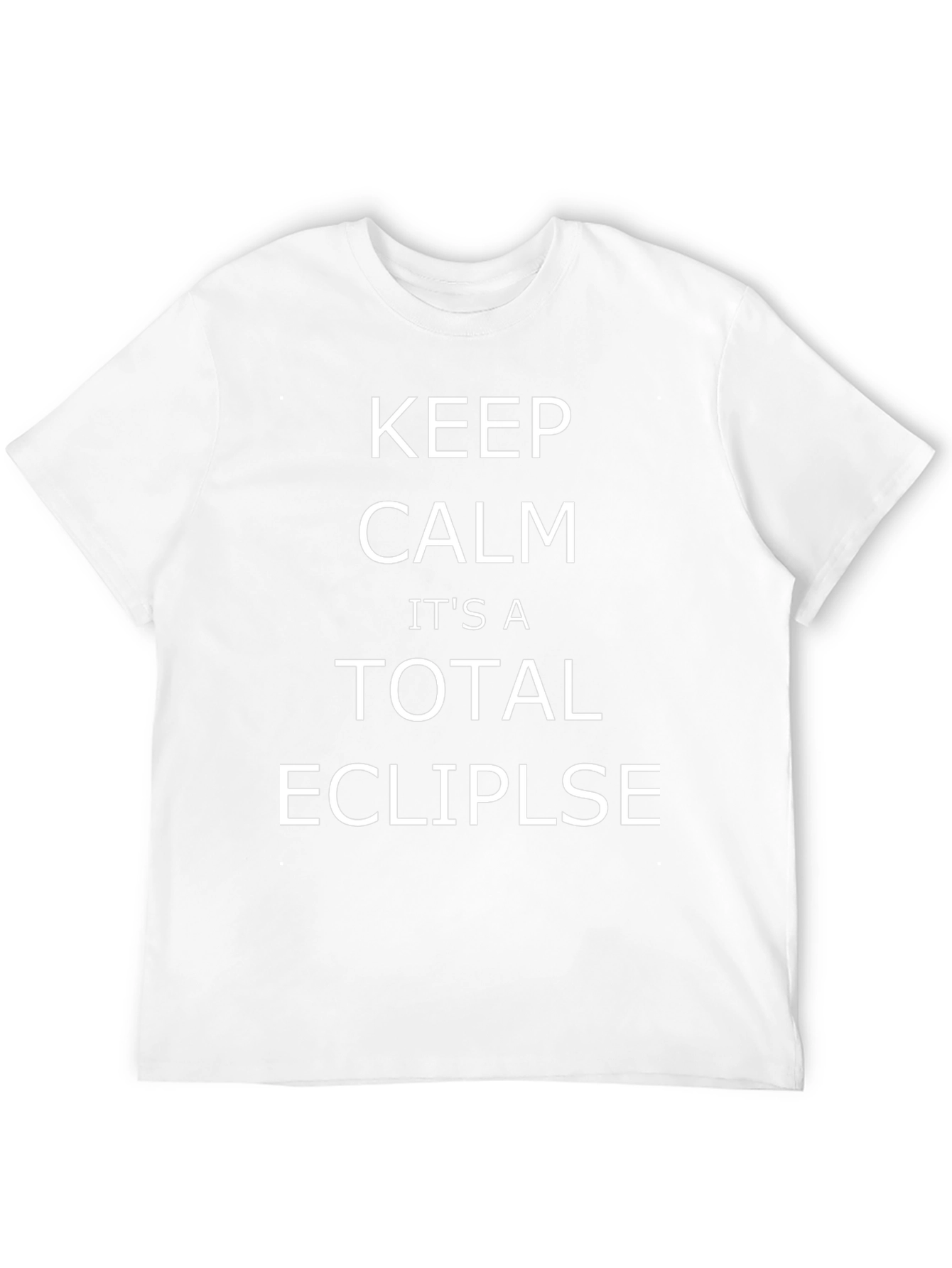 Keep Calm Total Eclipse T-Shirt - Black Graphic Tee