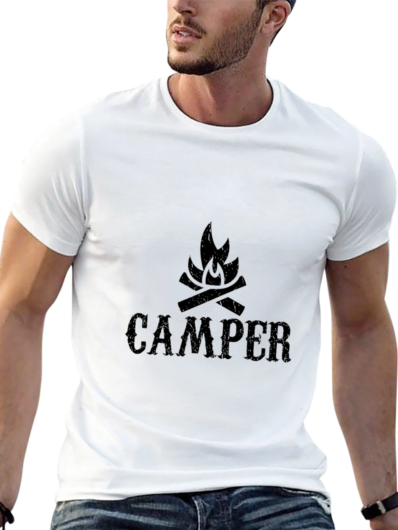 Camper Bonfire Graphic T-Shirt