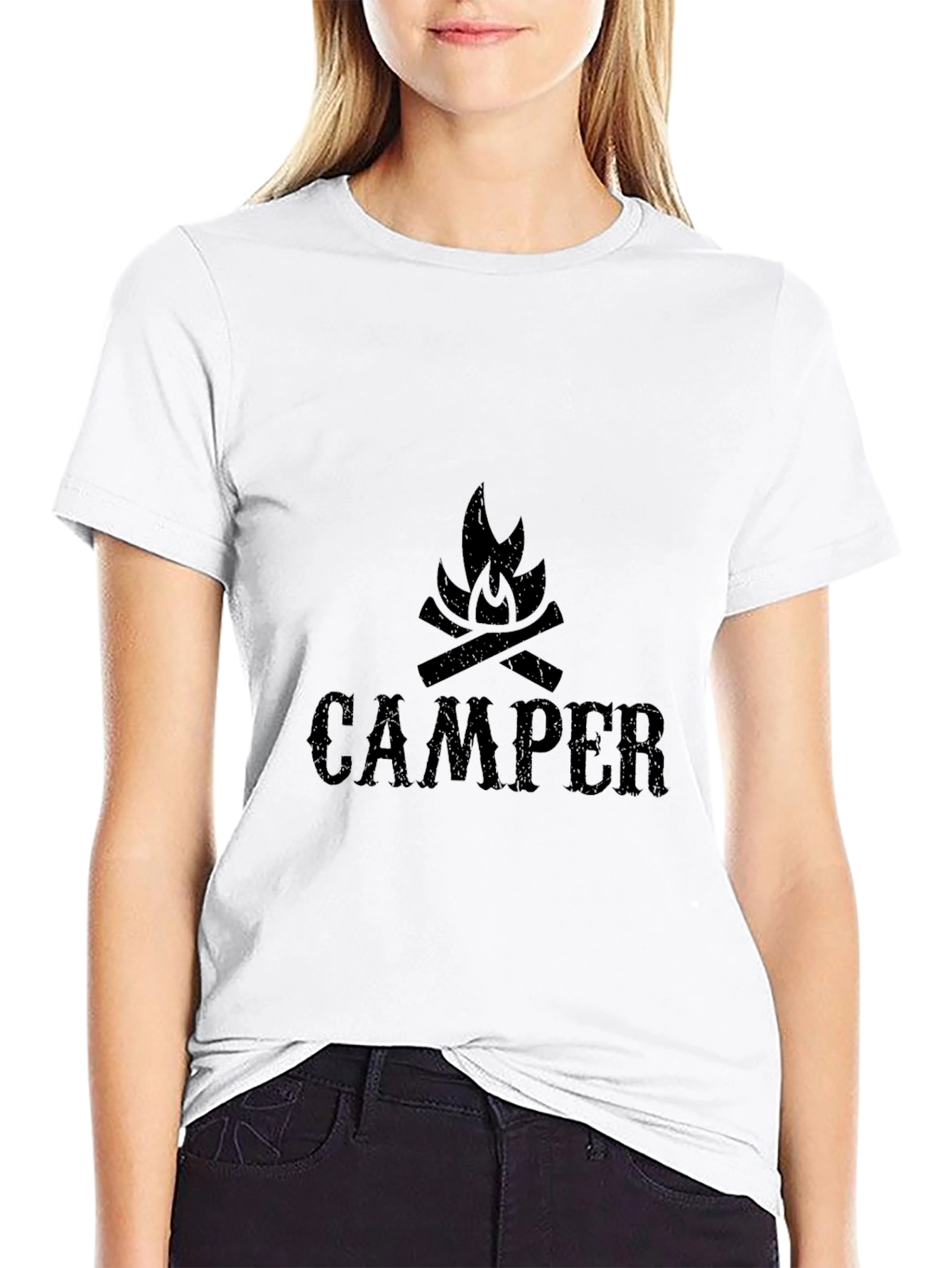Camper Bonfire Graphic T-Shirt