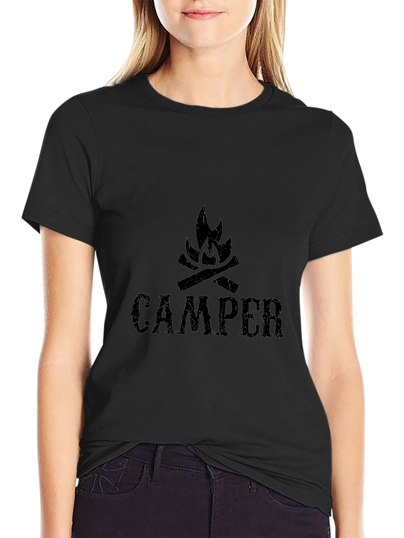 Camper Bonfire Graphic T-Shirt