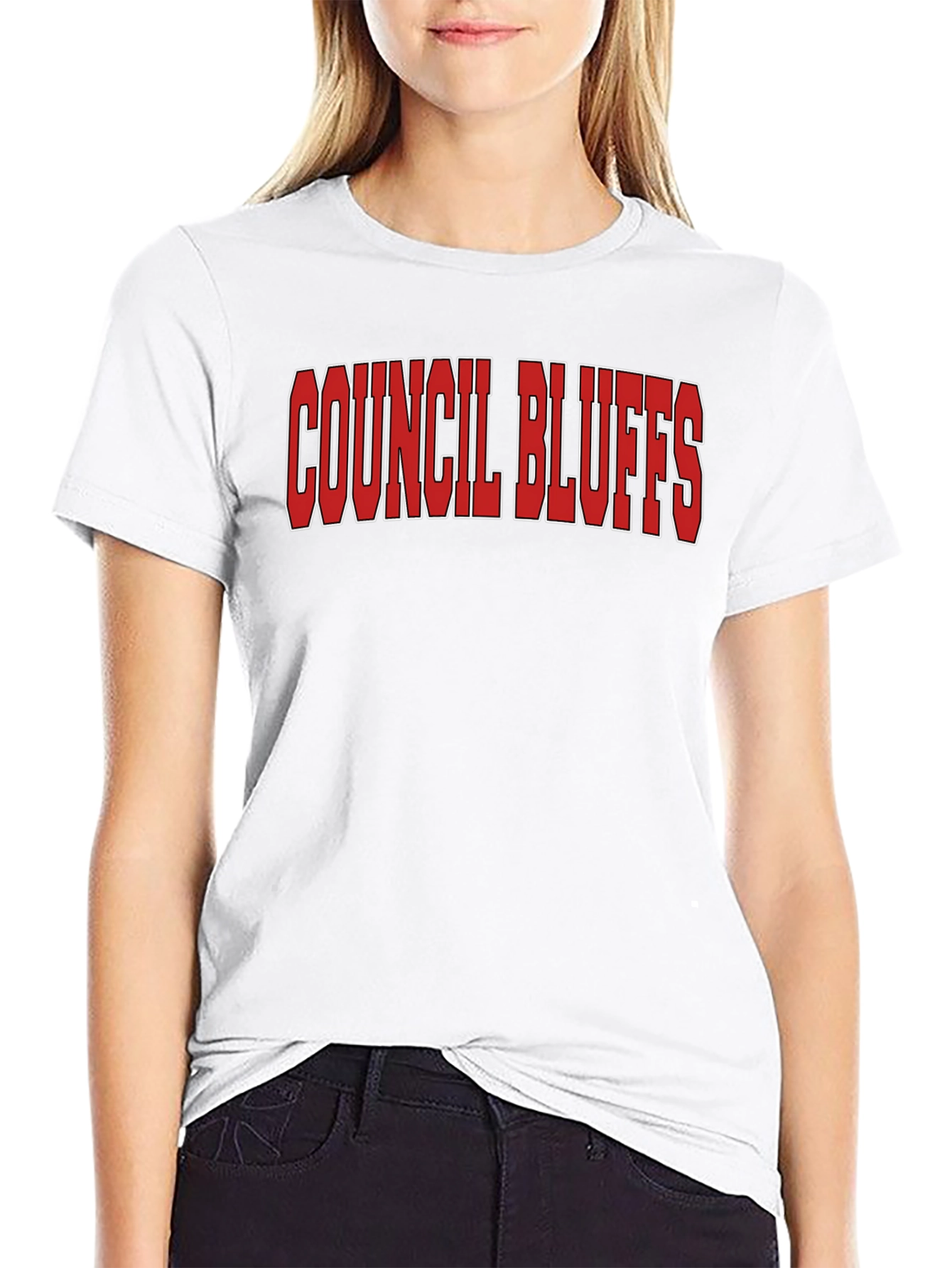 Council Bluffs Iowa Black T-Shirt