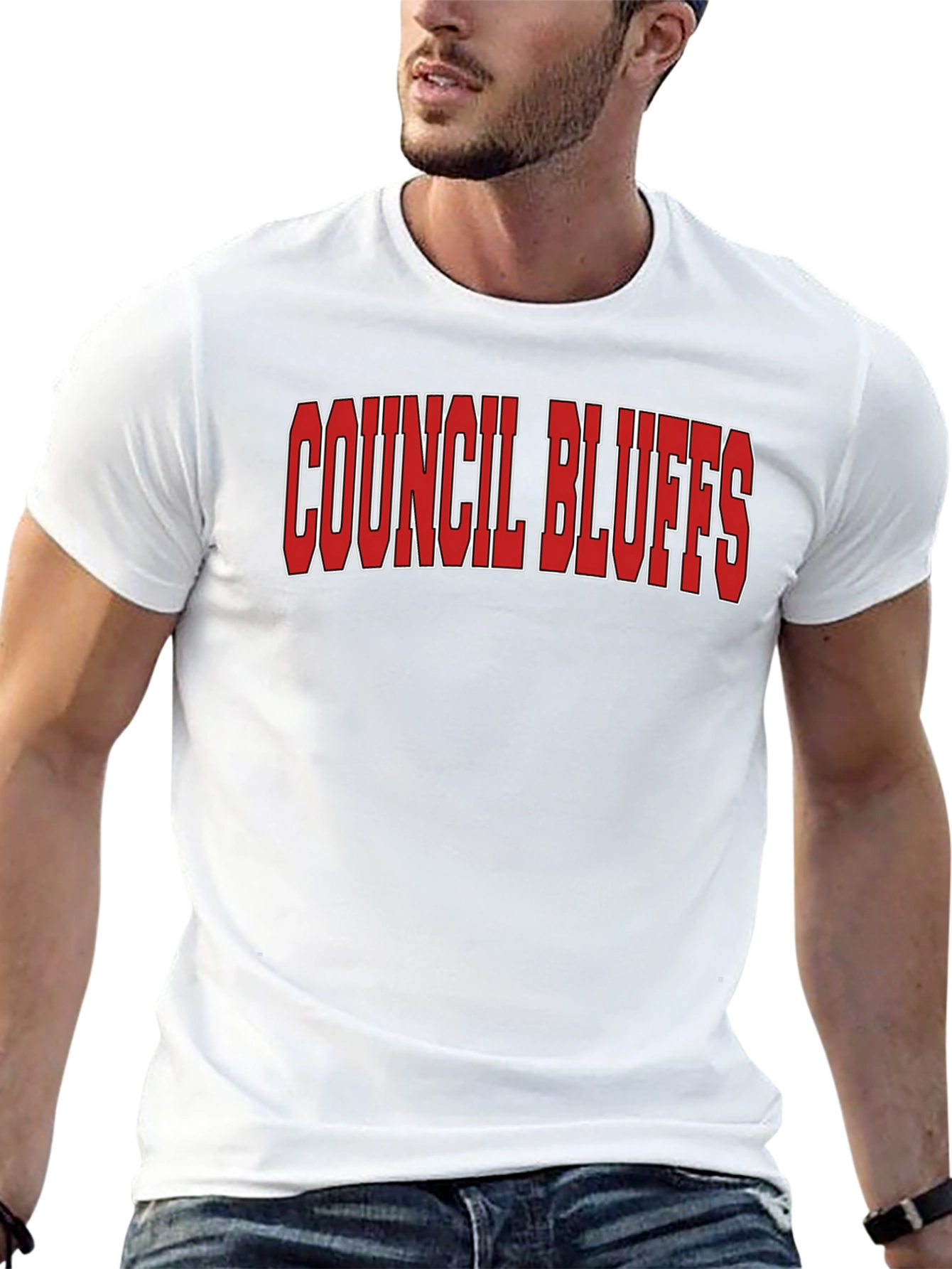 Council Bluffs Iowa Black T-Shirt