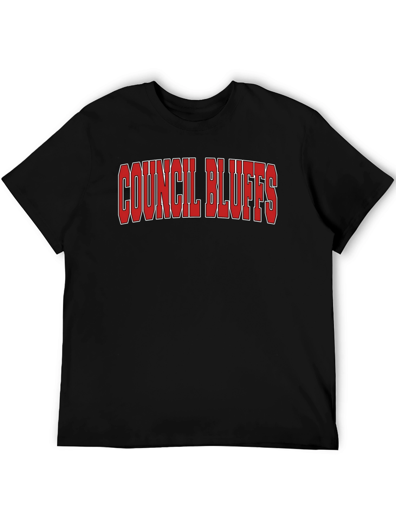 Council Bluffs Iowa Black T-Shirt