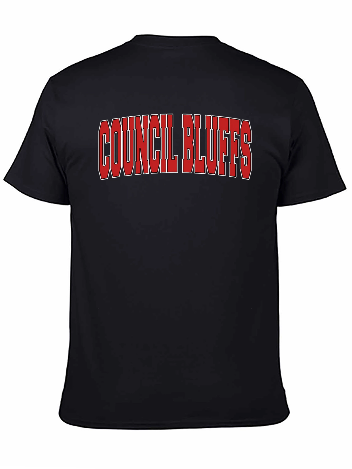 Council Bluffs Iowa Black T-Shirt