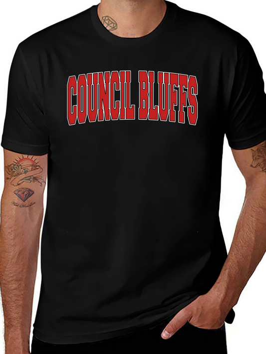 Council Bluffs Iowa Black T-Shirt