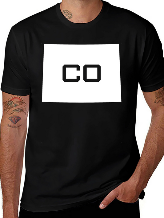 Colorado State Pride T-Shirt - Black Cotton Tee