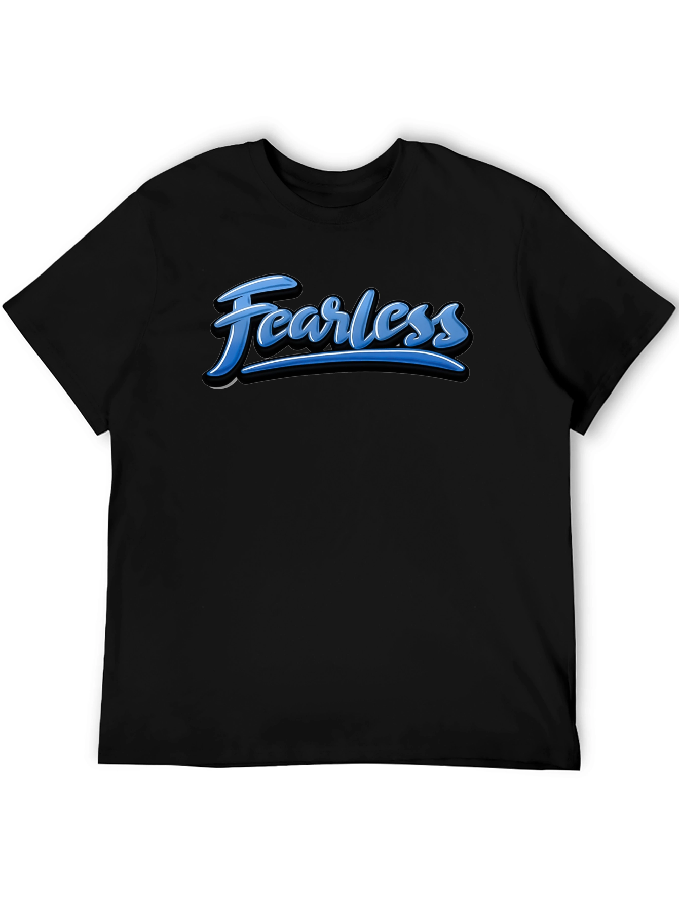 Fearless Graphic Tee - Stylish Mens Black T-Shirt