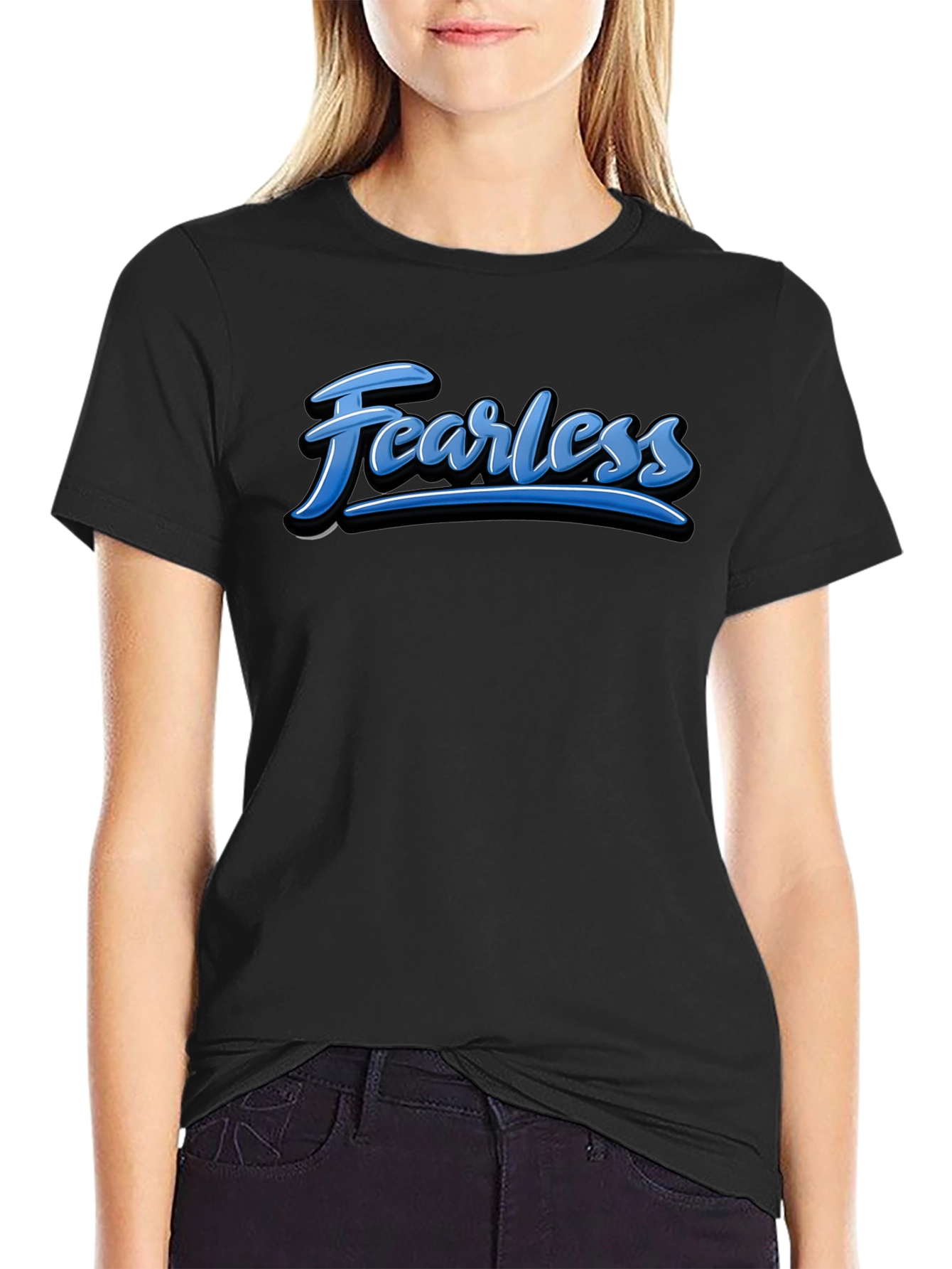 Fearless Graphic Tee - Stylish Mens Black T-Shirt