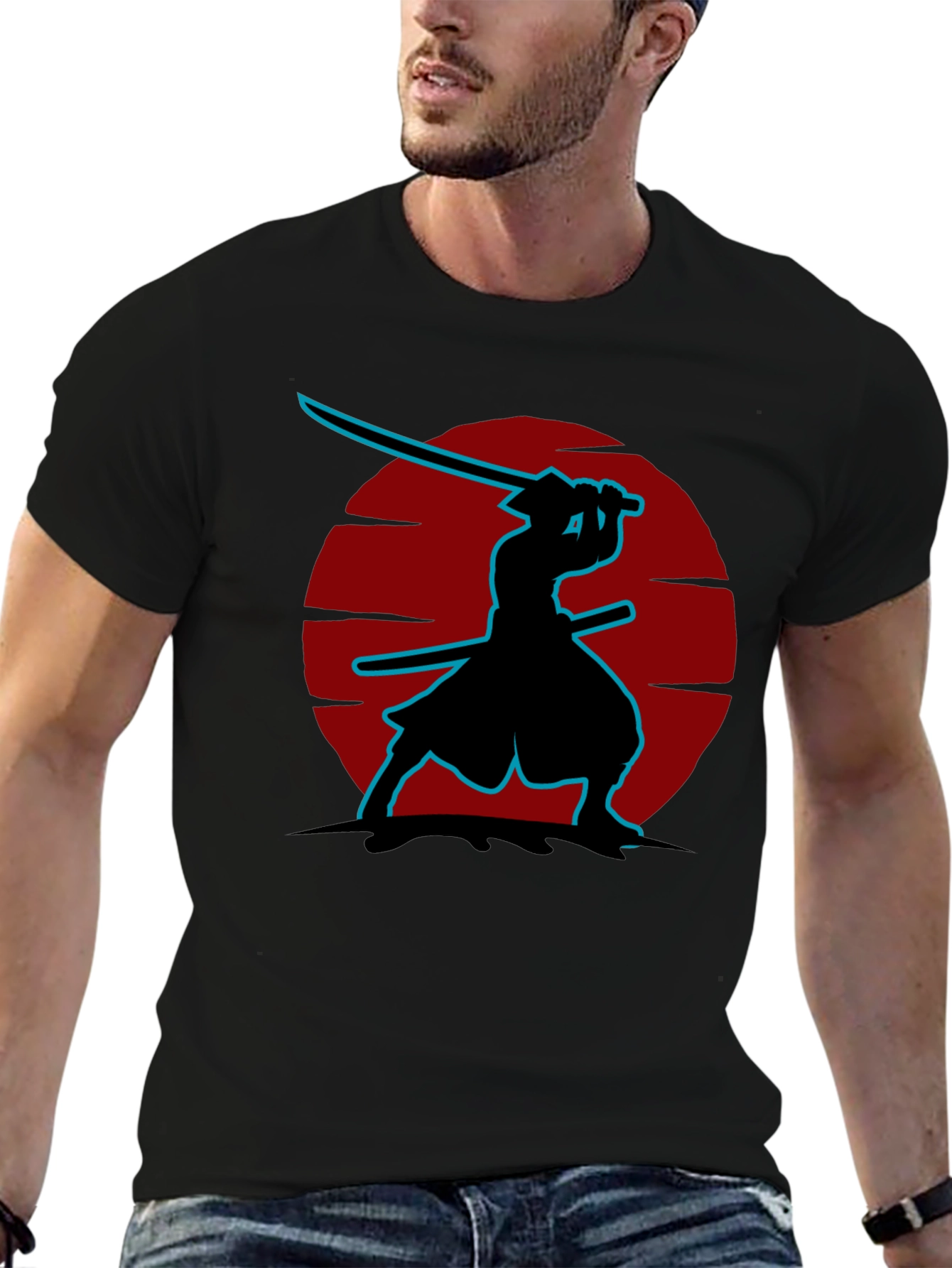 Samurai Graphic Tee - Japanese Warrior T-Shirt