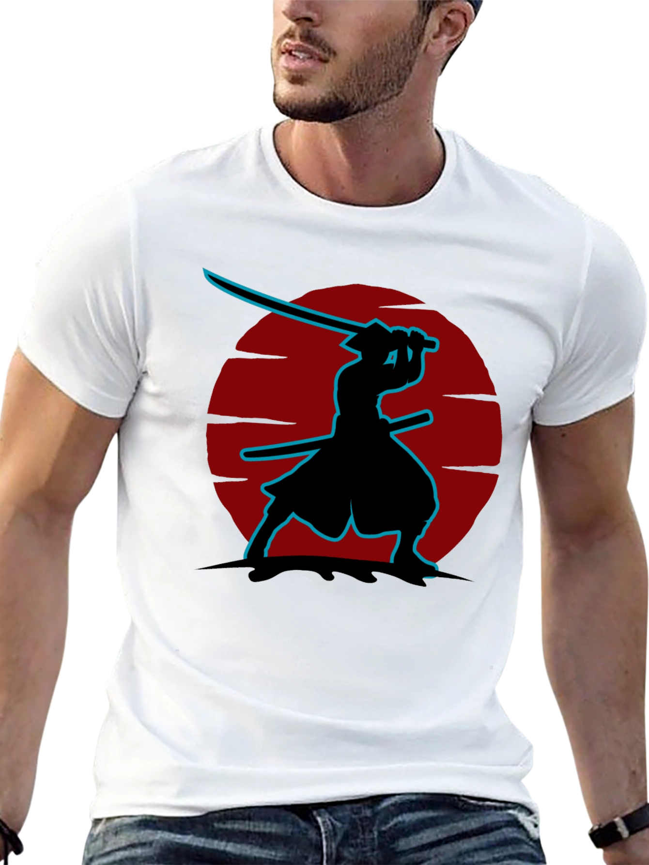 Samurai Graphic Tee - Japanese Warrior T-Shirt