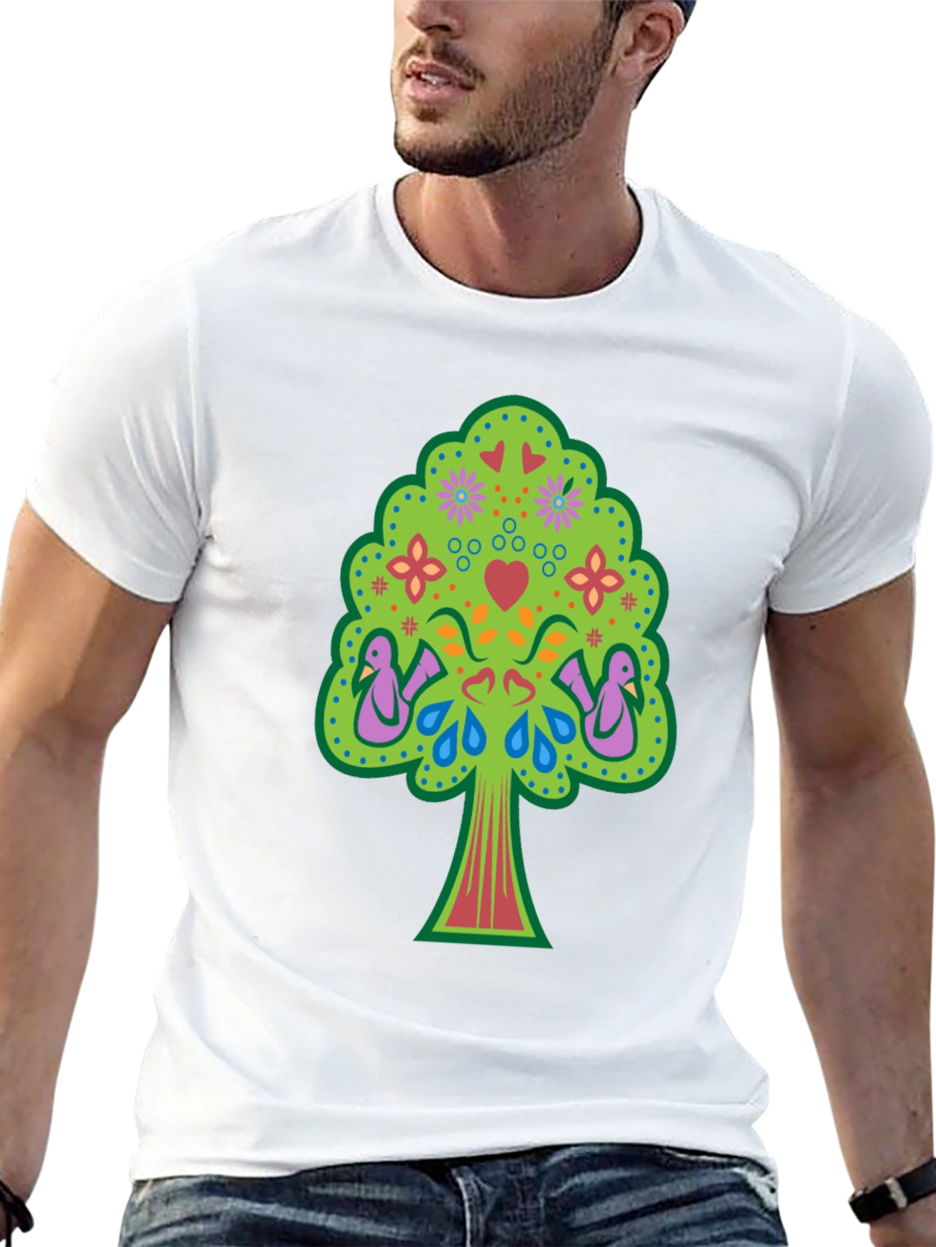 Whimsical Tree of Life Graphic Tee