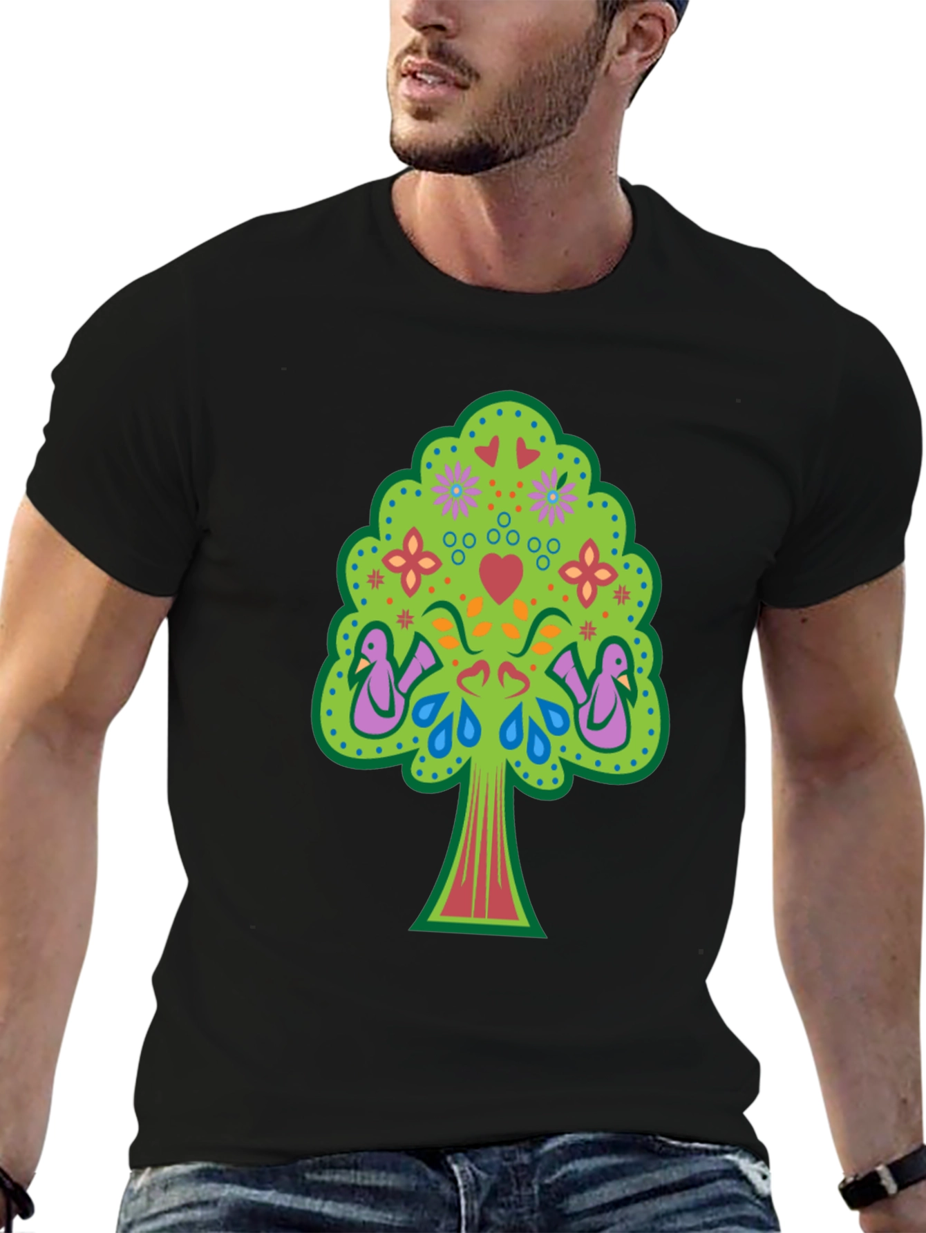 Whimsical Tree of Life Graphic Tee