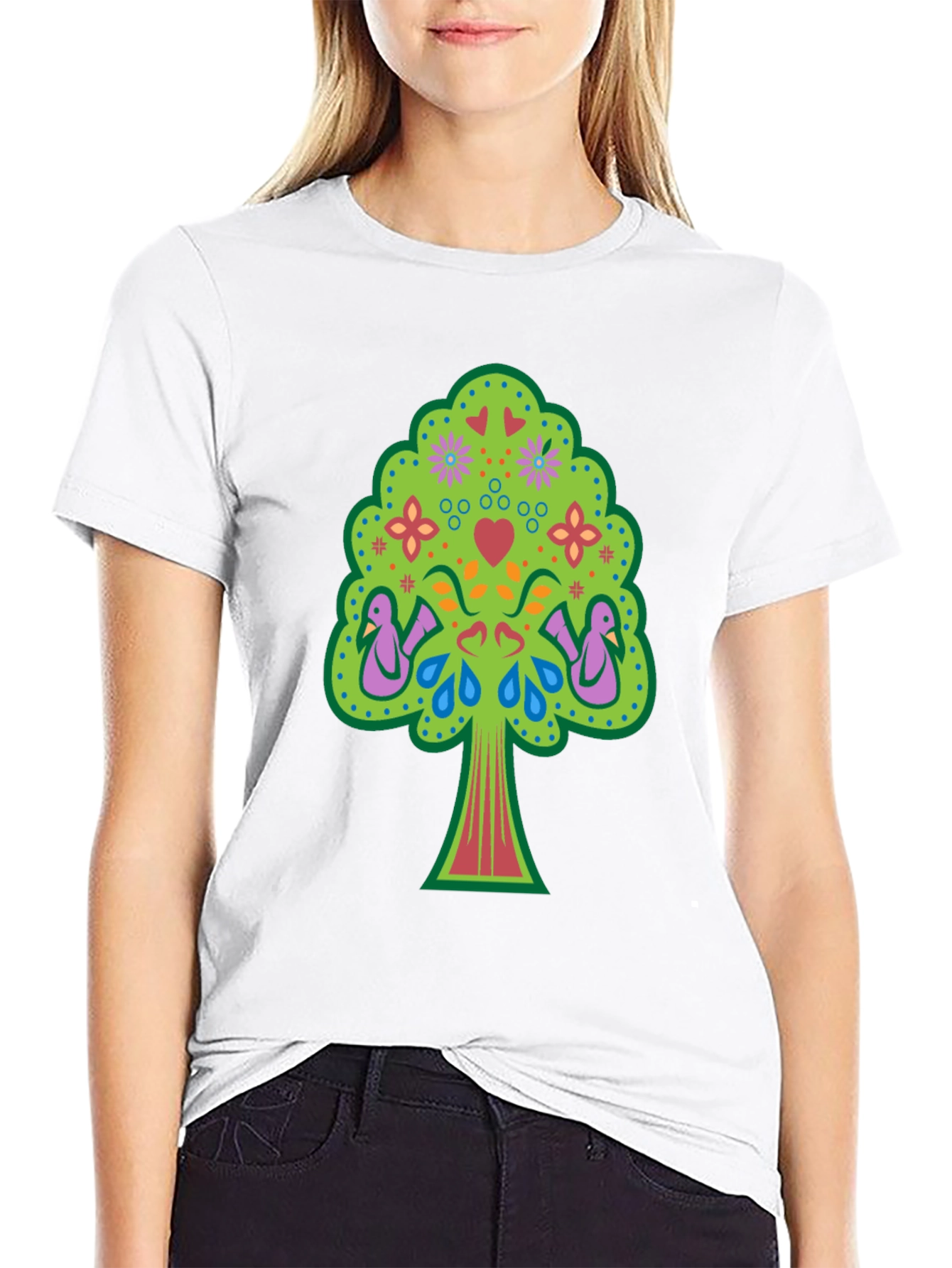 Whimsical Tree of Life Graphic Tee