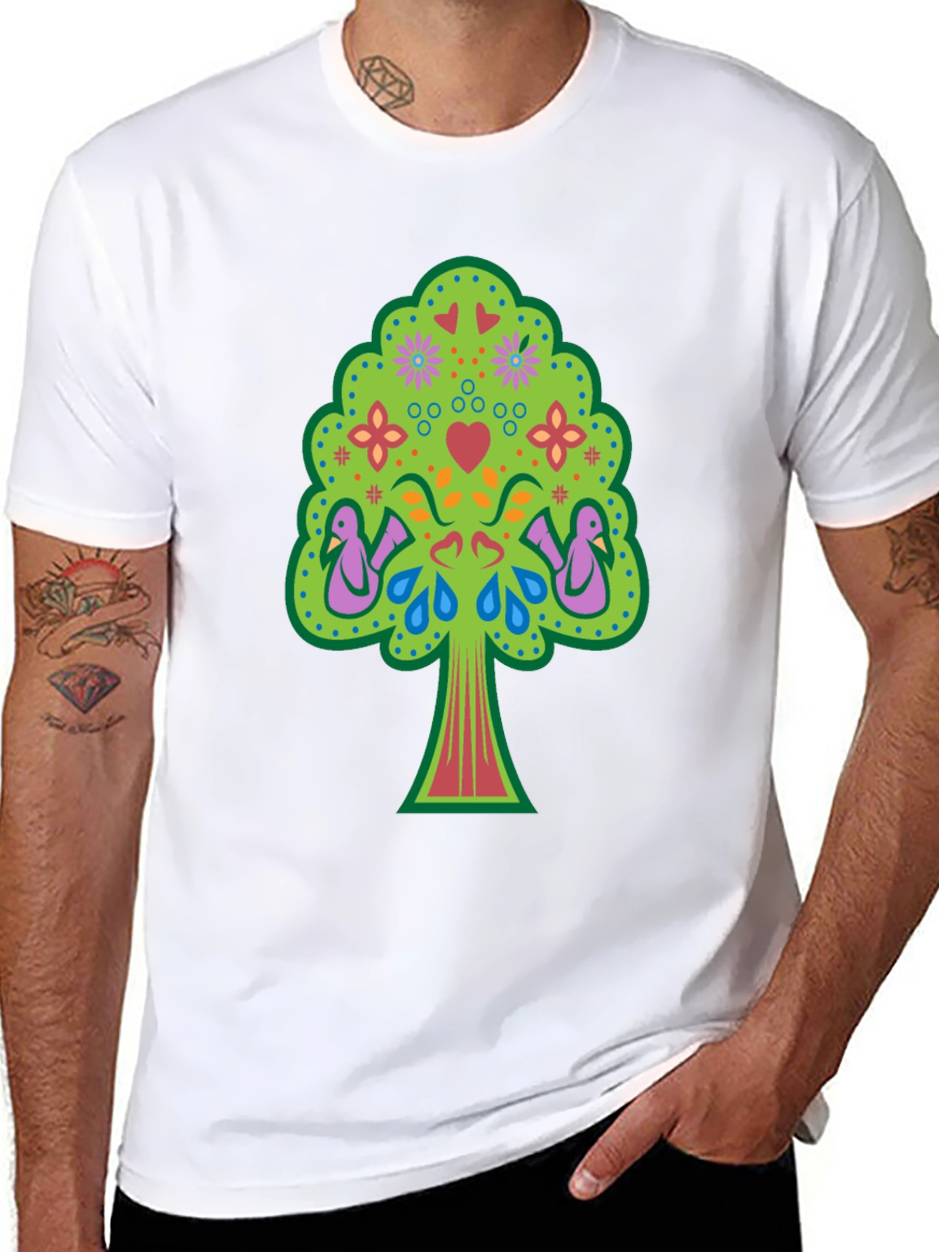 Whimsical Tree of Life Graphic Tee