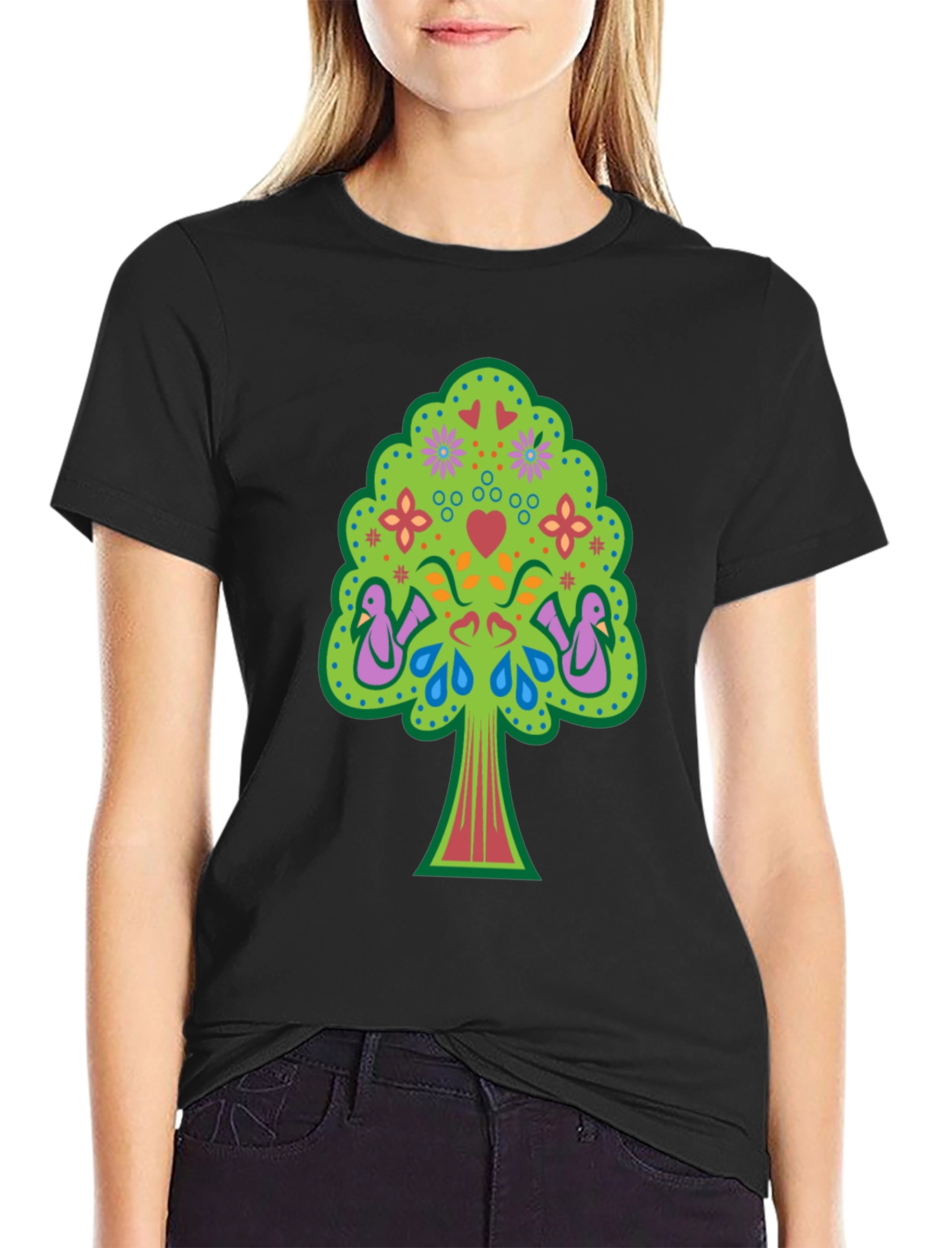 Whimsical Tree of Life Graphic Tee