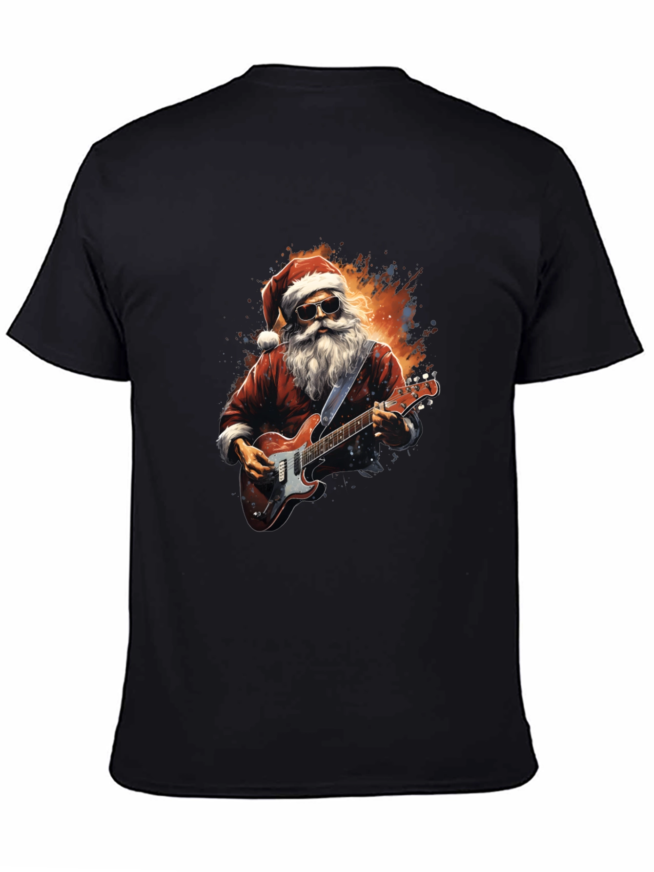 Rockin Santa Graphic Tee - Holiday Style!