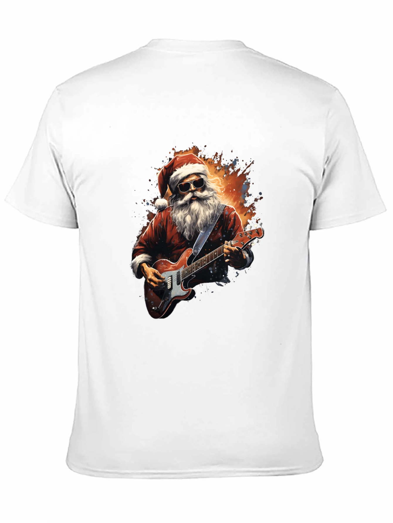 Rockin Santa Graphic Tee - Holiday Style!