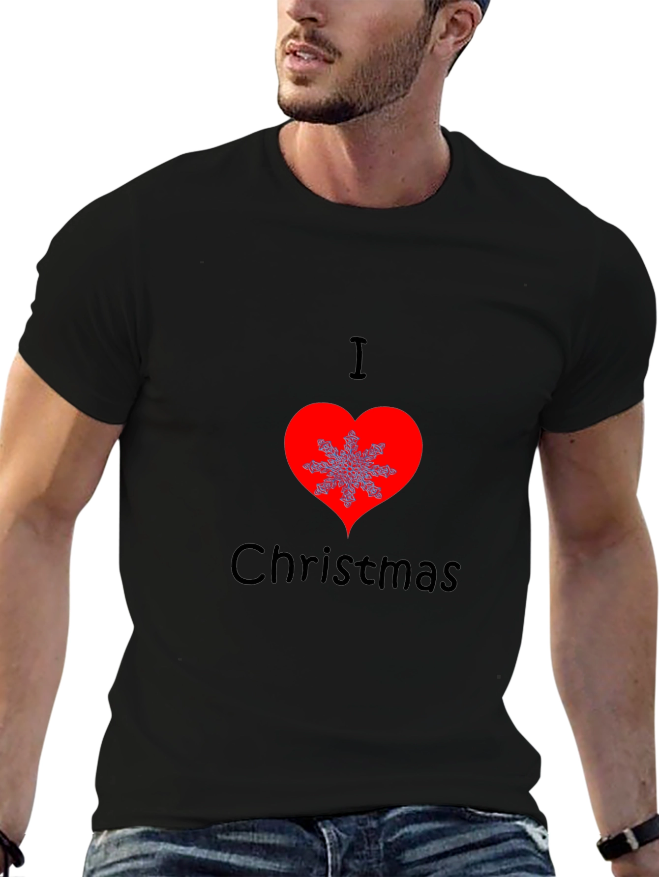 I Love Christmas T-Shirt Holiday Graphic Tee