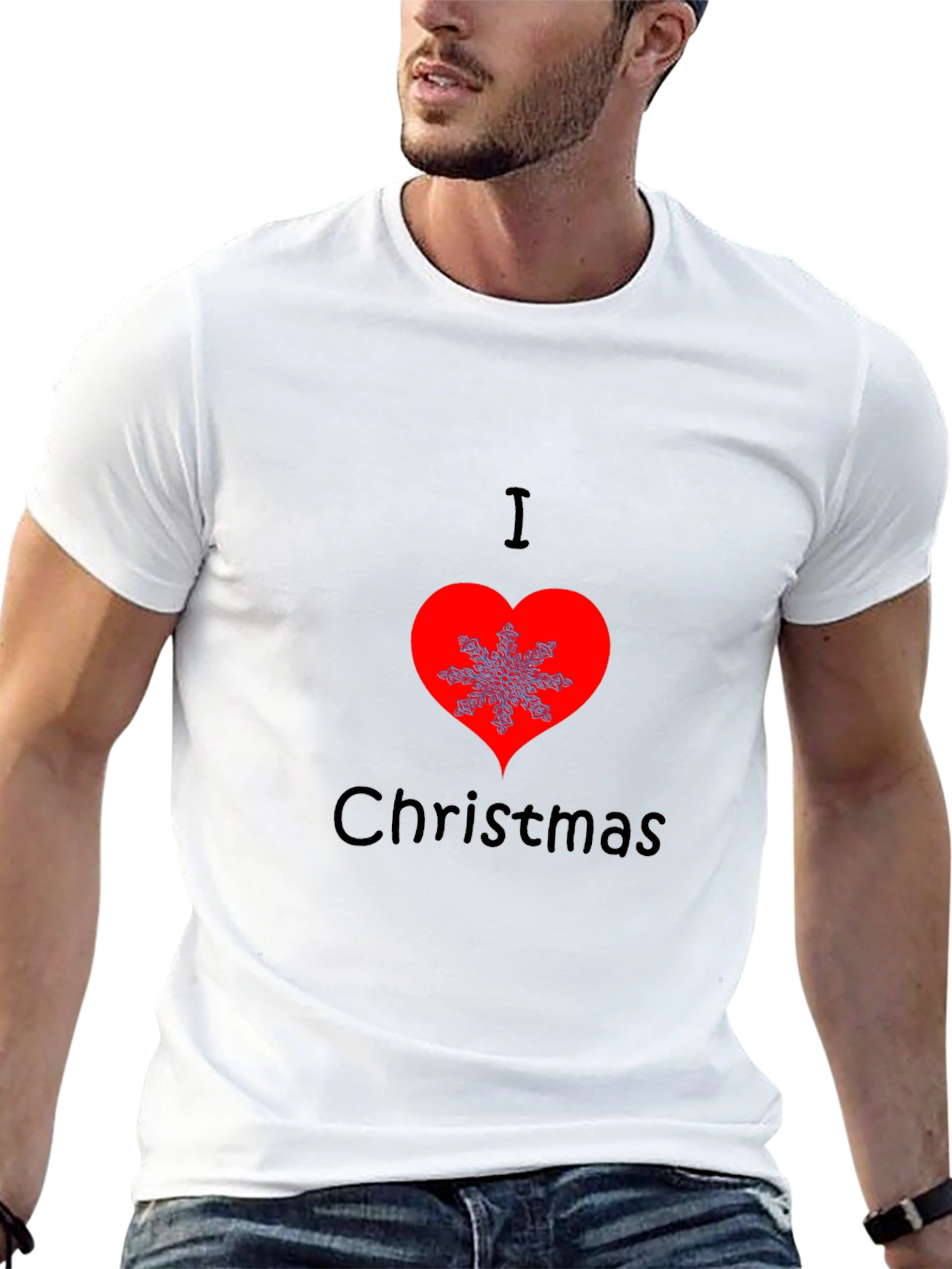 I Love Christmas T-Shirt Holiday Graphic Tee