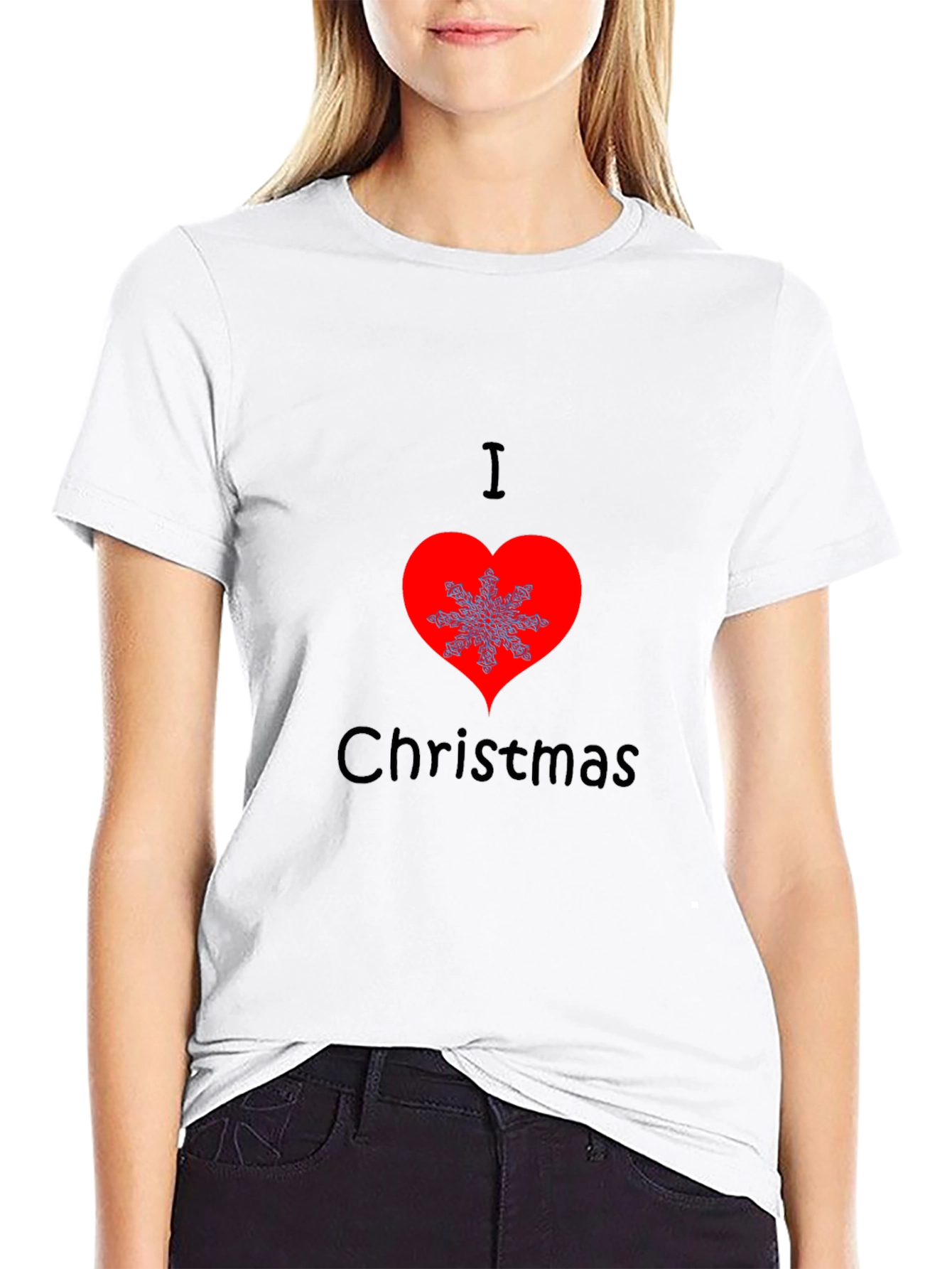 I Love Christmas T-Shirt Holiday Graphic Tee