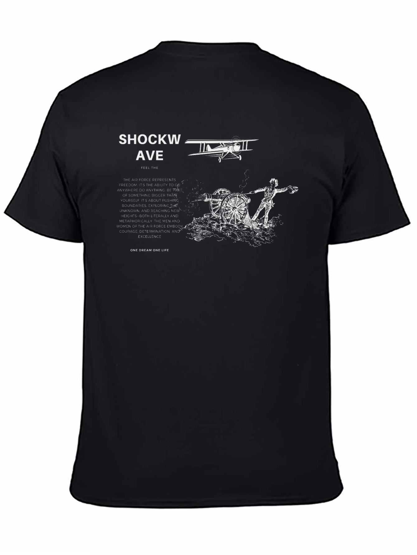 Shockwave Graphic Tee - Aviation Style