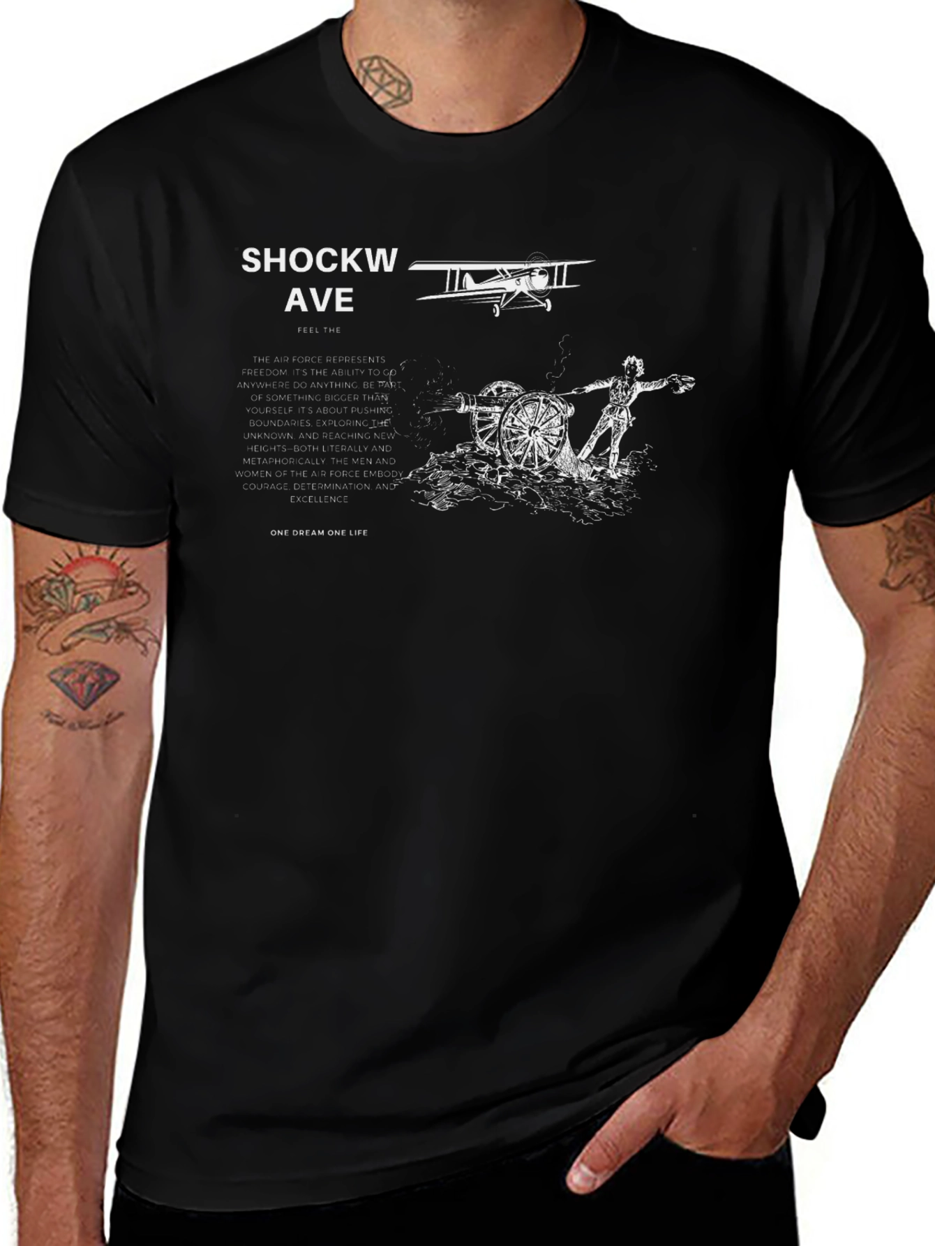 Shockwave Graphic Tee - Aviation Style