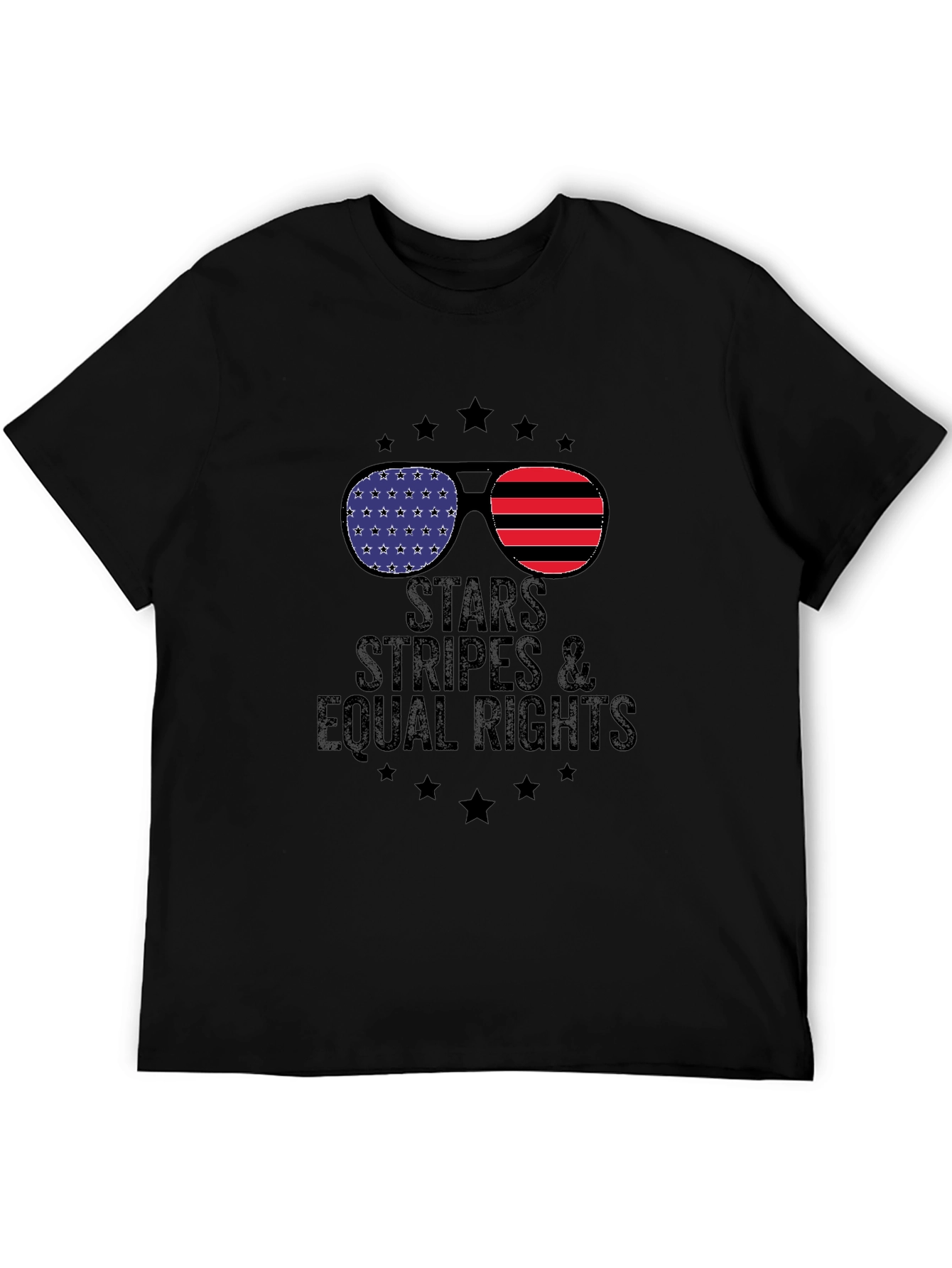 Stars Stripes & Equal Rights Graphic T-Shirt