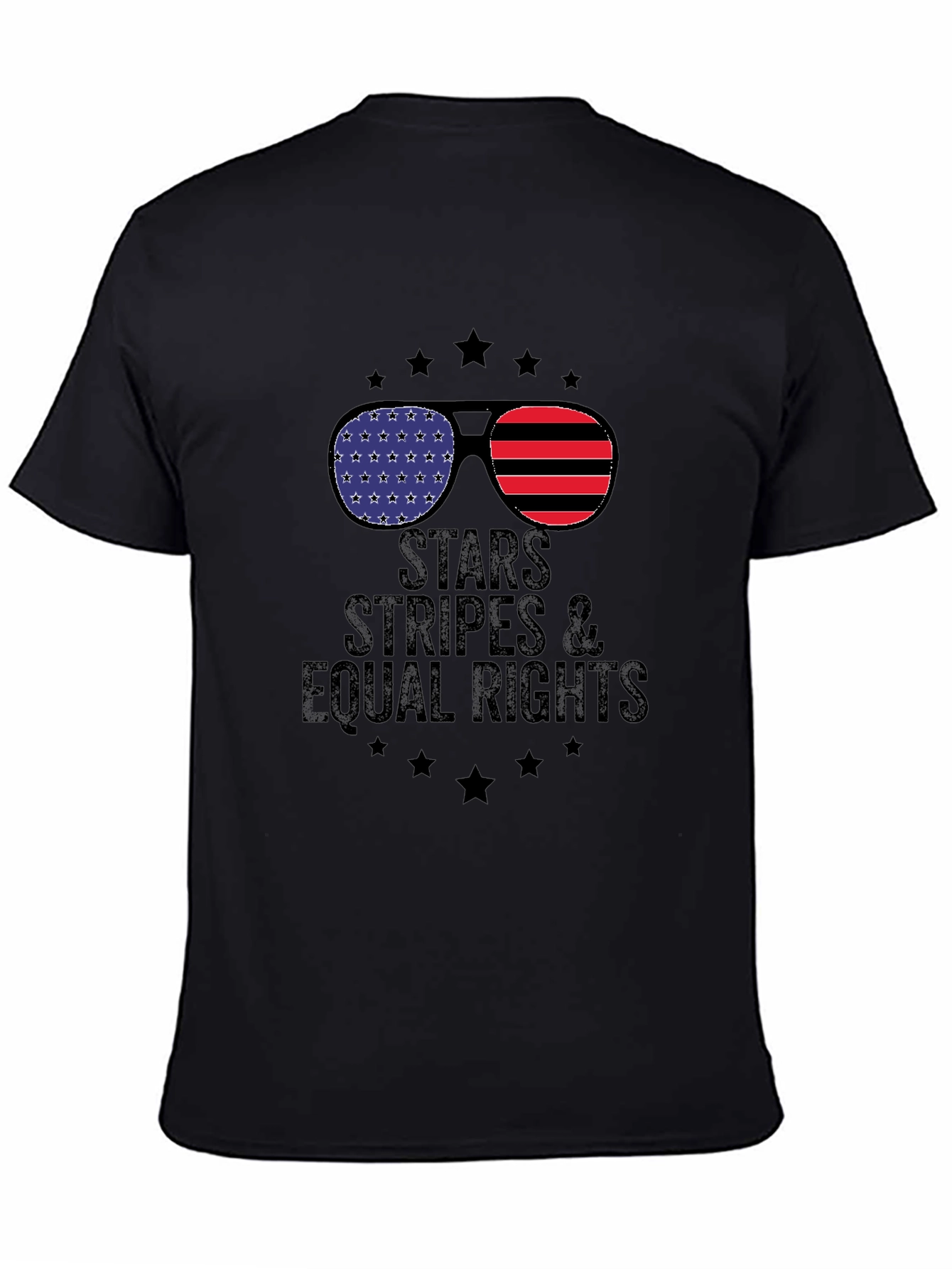 Stars Stripes & Equal Rights Graphic T-Shirt