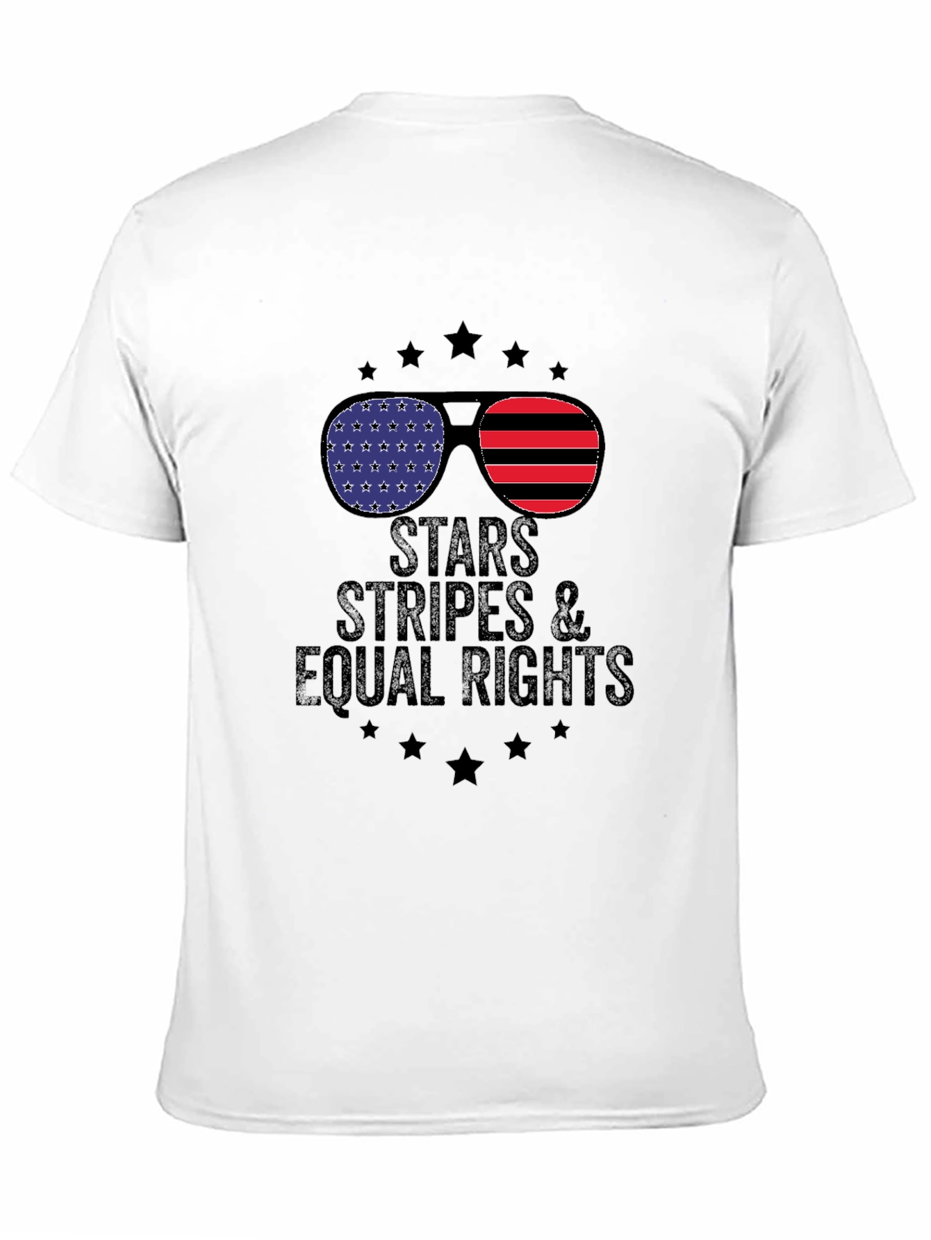 Stars Stripes & Equal Rights Graphic T-Shirt