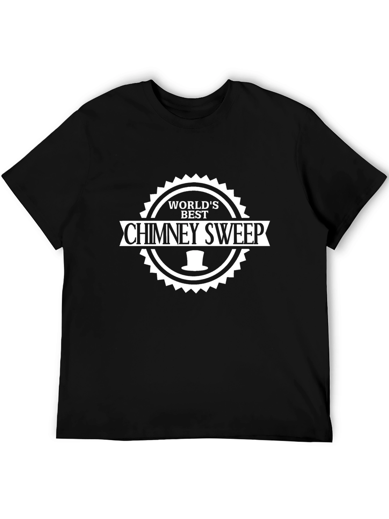 Worlds Best Chimney Sweep Black T-Shirt