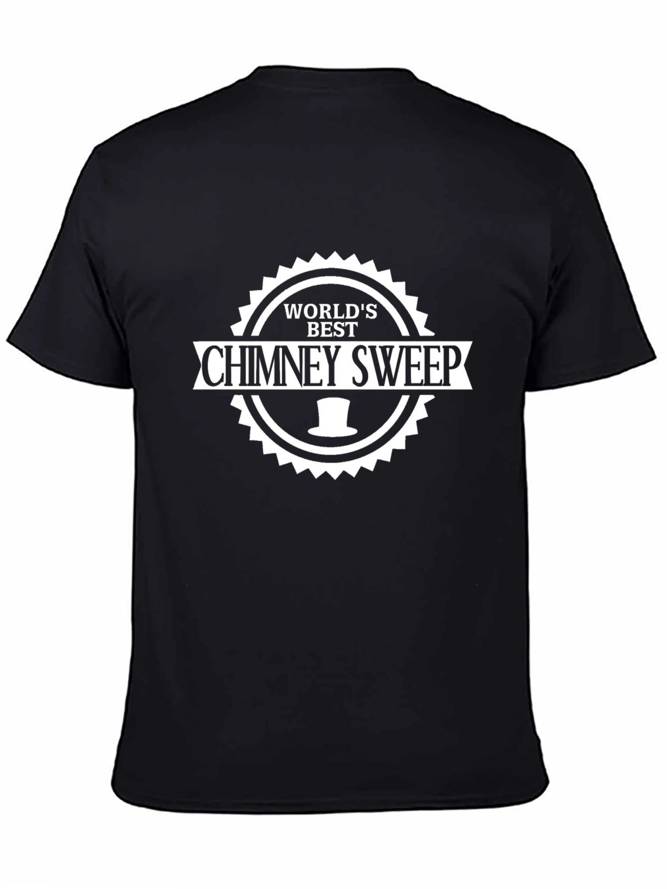 Worlds Best Chimney Sweep Black T-Shirt