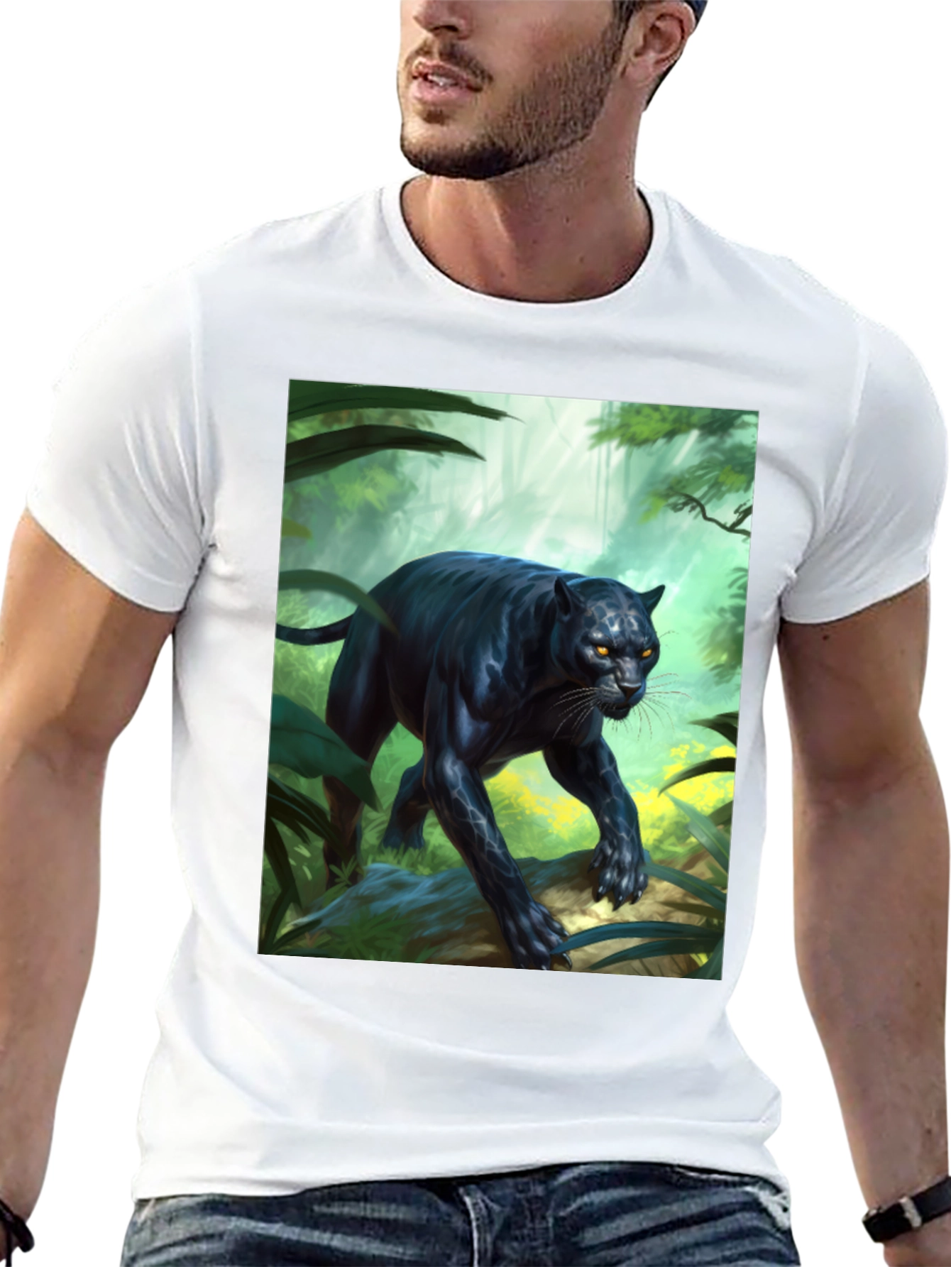 Jungle Panther Graphic Tee - Fierce Style