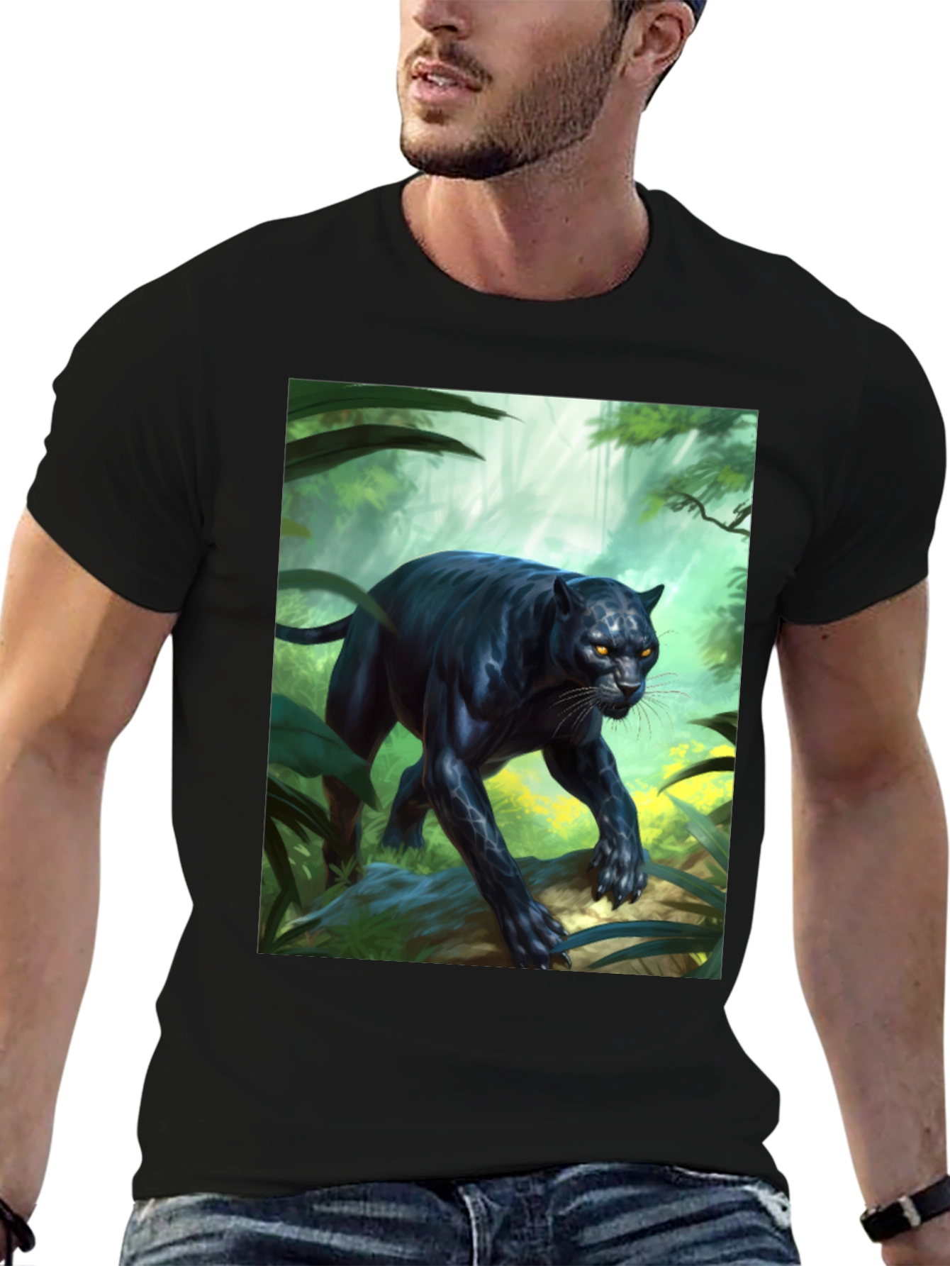 Jungle Panther Graphic Tee - Fierce Style