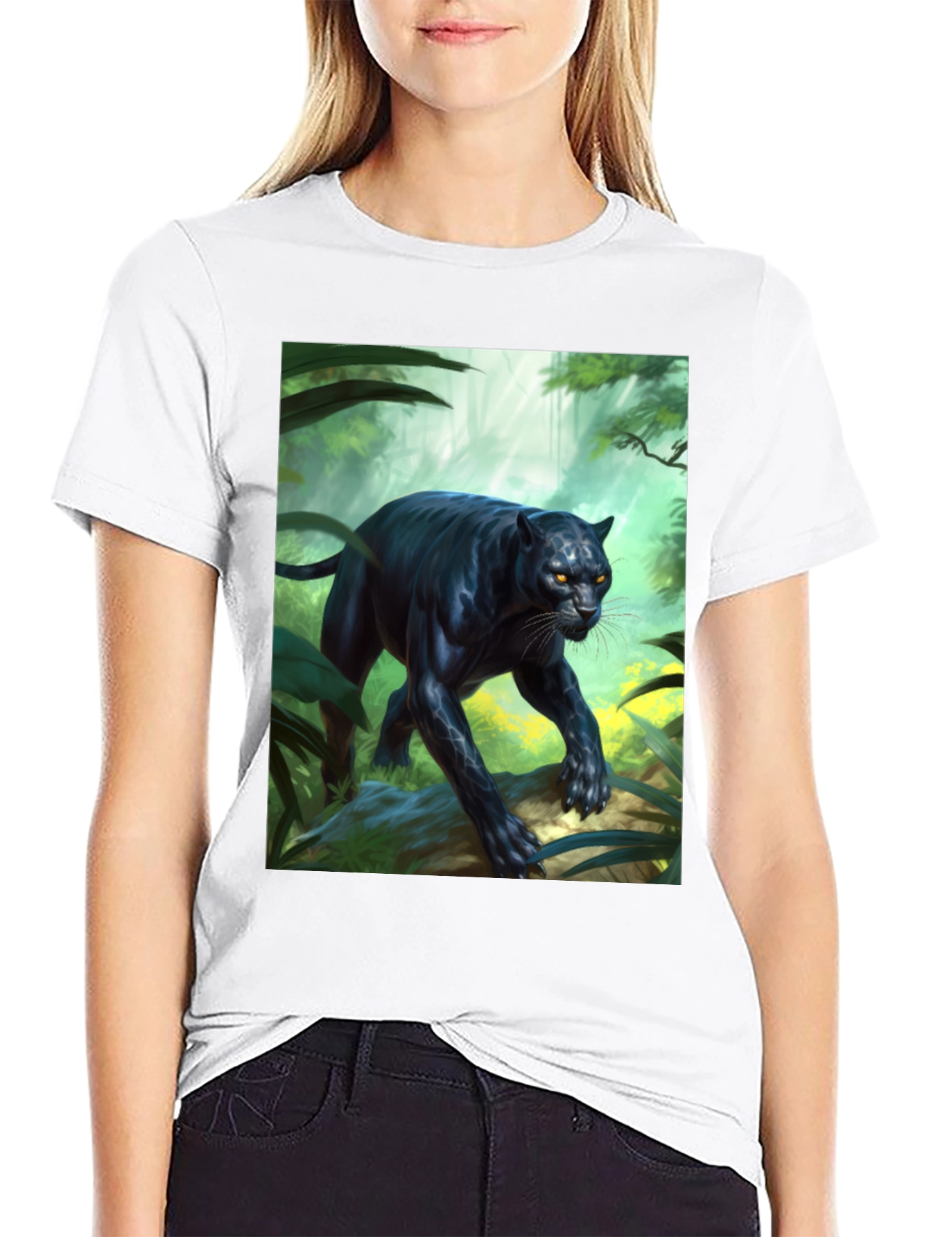Jungle Panther Graphic Tee - Fierce Style