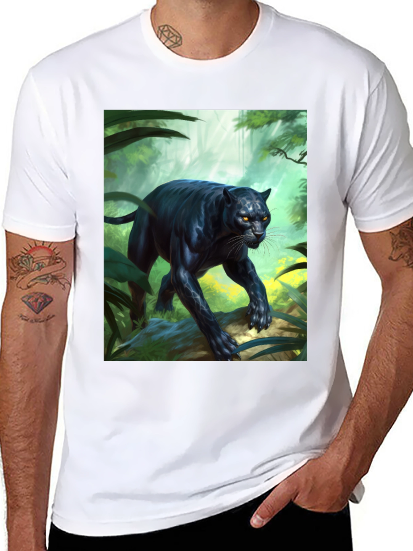 Jungle Panther Graphic Tee - Fierce Style